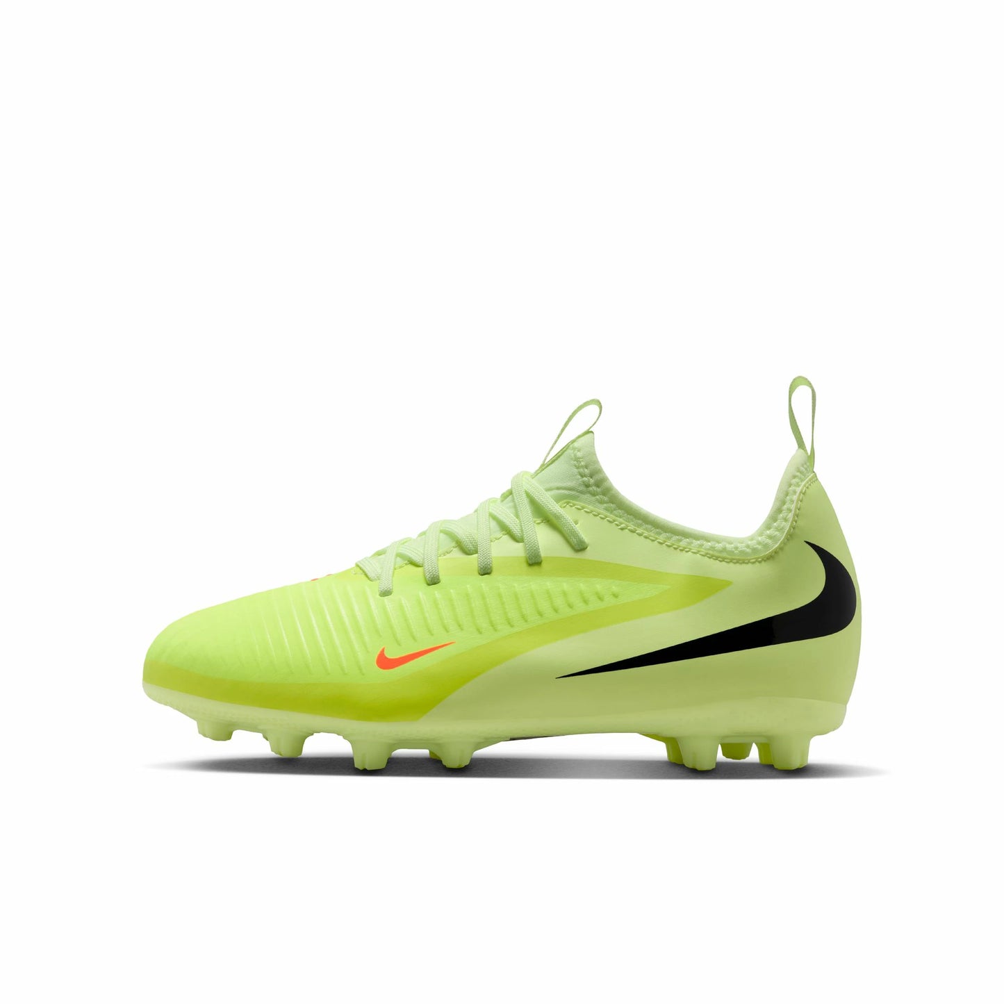 ナイキ NIKE ジュニア ファントム 6 LOW アカデミー HG HQ2046-800 MAX VOLTAGE PACK サッカースパイク 土グラウンド キッズ Jr 子供用 ハイパークリムゾン/ブラック/ライムライト シュート精度向上 hq2046-800
