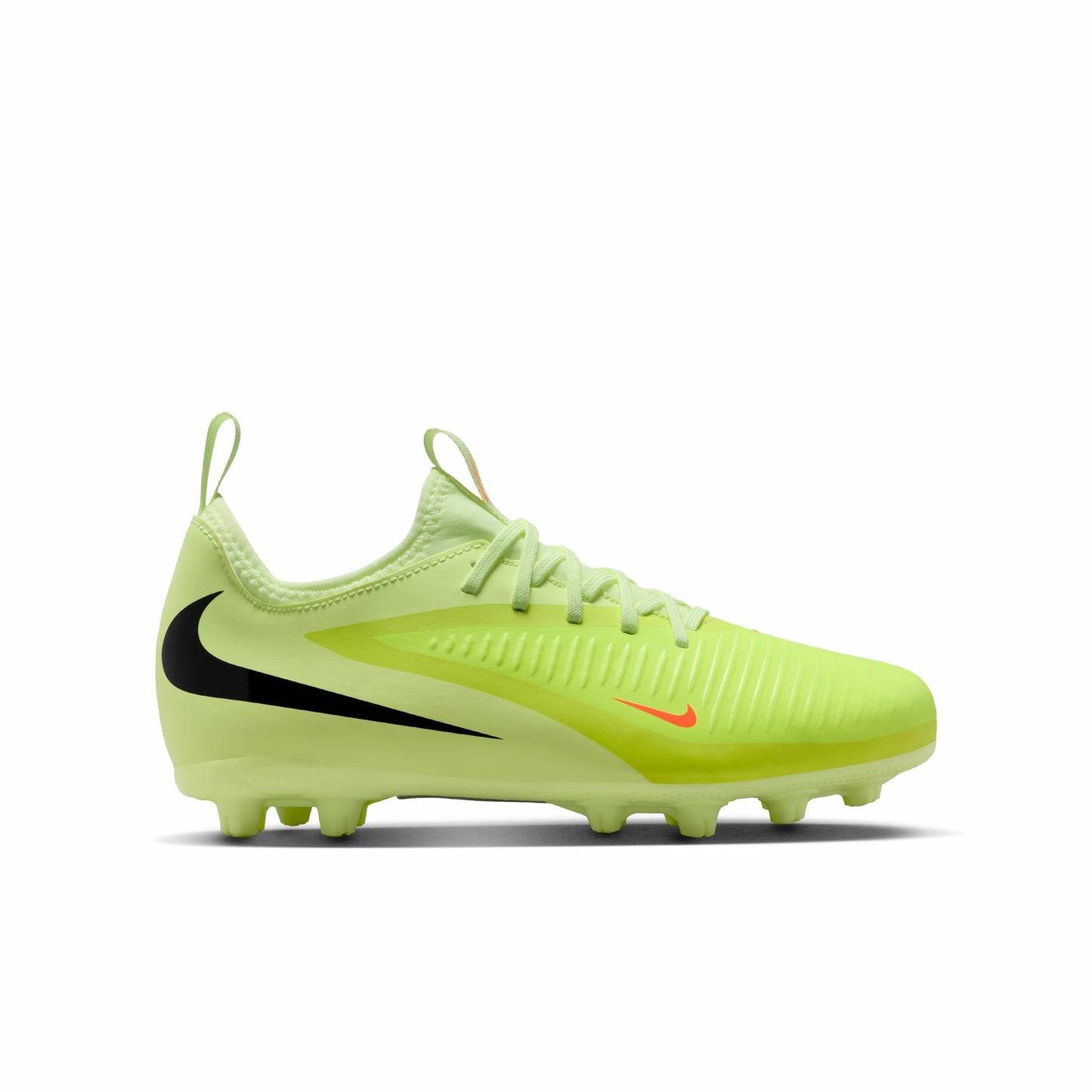 ナイキ NIKE ジュニア ファントム 6 LOW アカデミー HG HQ2046-800 MAX VOLTAGE PACK サッカースパイク 土グラウンド キッズ Jr 子供用 ハイパークリムゾン/ブラック/ライムライト シュート精度向上 hq2046-800