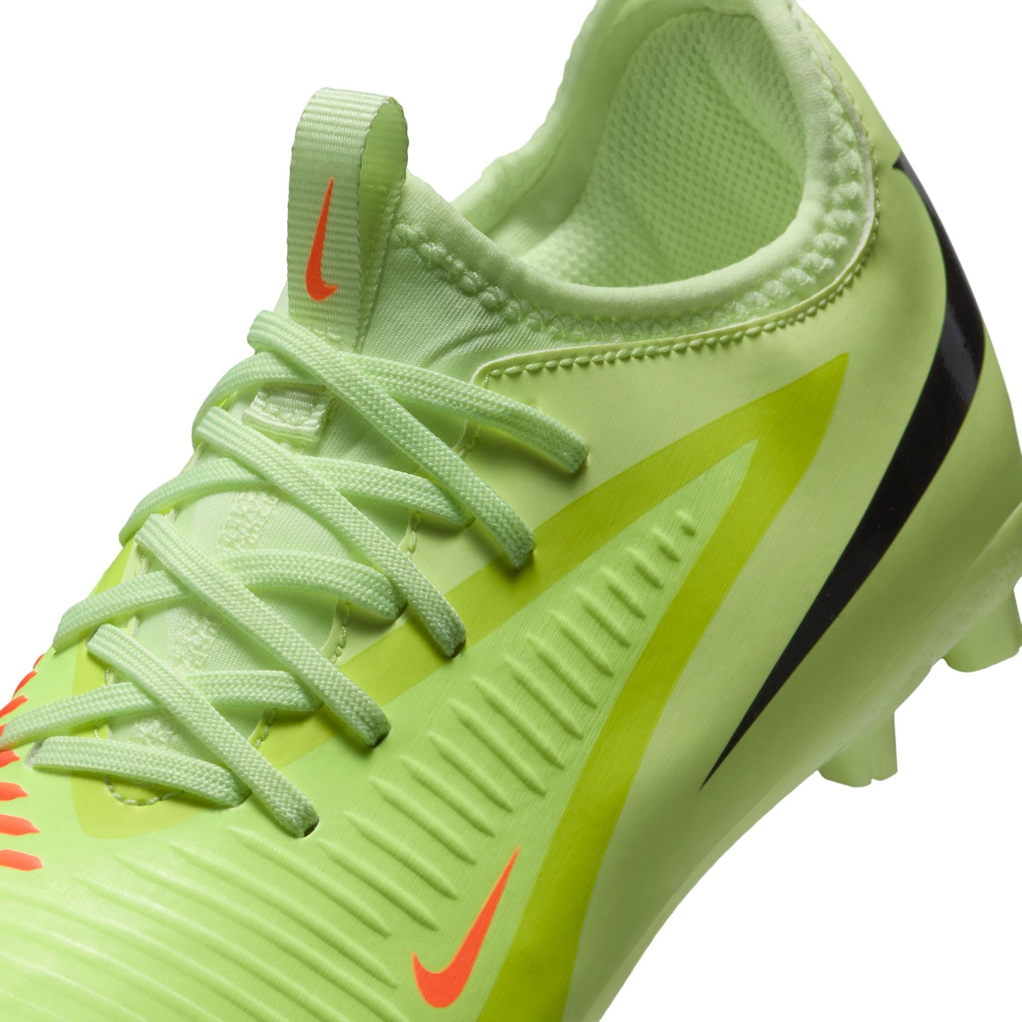 ナイキ NIKE ジュニア ファントム 6 LOW アカデミー HG HQ2046-800 MAX VOLTAGE PACK サッカースパイク 土グラウンド キッズ Jr 子供用 ハイパークリムゾン/ブラック/ライムライト シュート精度向上 hq2046-800