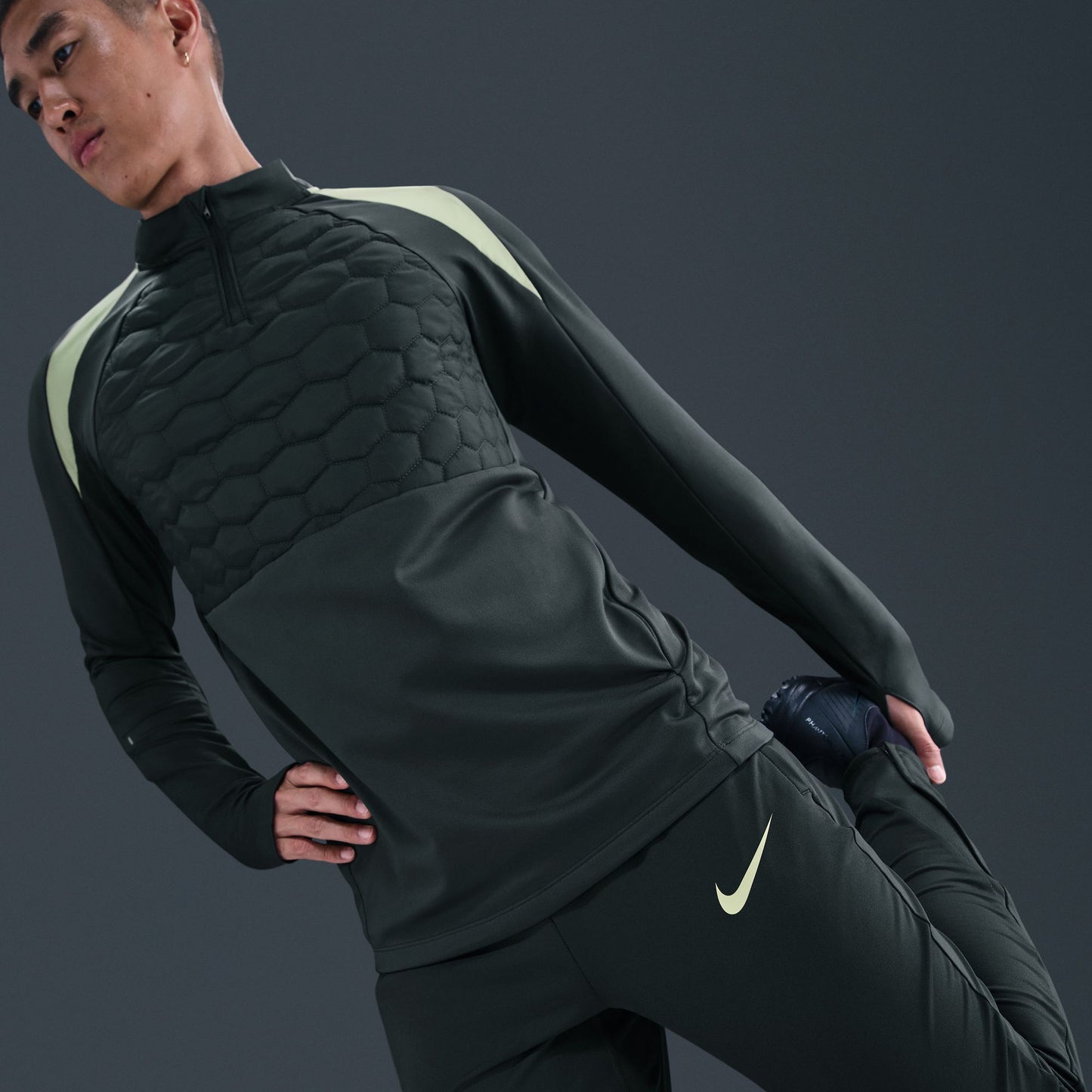 ナイキ NIKE DF ストライク パンツ KPZ FN2406-390 メンズ トレーニングパンツ Dri-FIT 吸汗速乾 スリムフィット サッカー フットサル シーウィード×ライムライト fn2406-390
