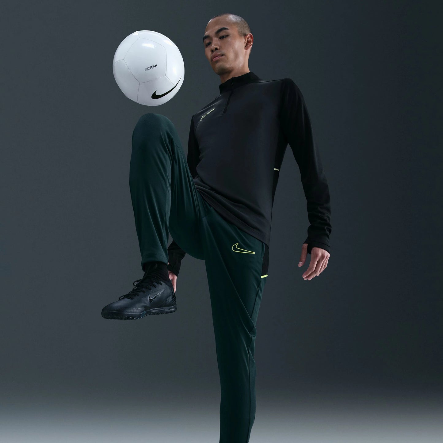 ナイキ NIKE メンズ サッカーウェア ドライフィット アカデミー パンツ HJ3777-390 トレーニングウェア Dri-FIT 吸汗速乾 スリムフィット ジッパー付き裾 ニット素材 hj3777-390