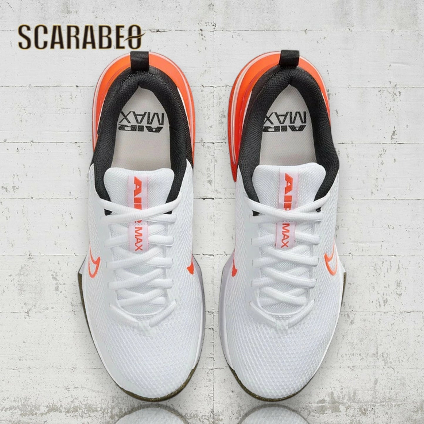 NIKE ナイキ エア マックス アルファ トレーナー 6 メンズ ワークアウトシューズ AIR MAX トレーニング ジム シューズ ホワイト×オレンジ fq1833-109