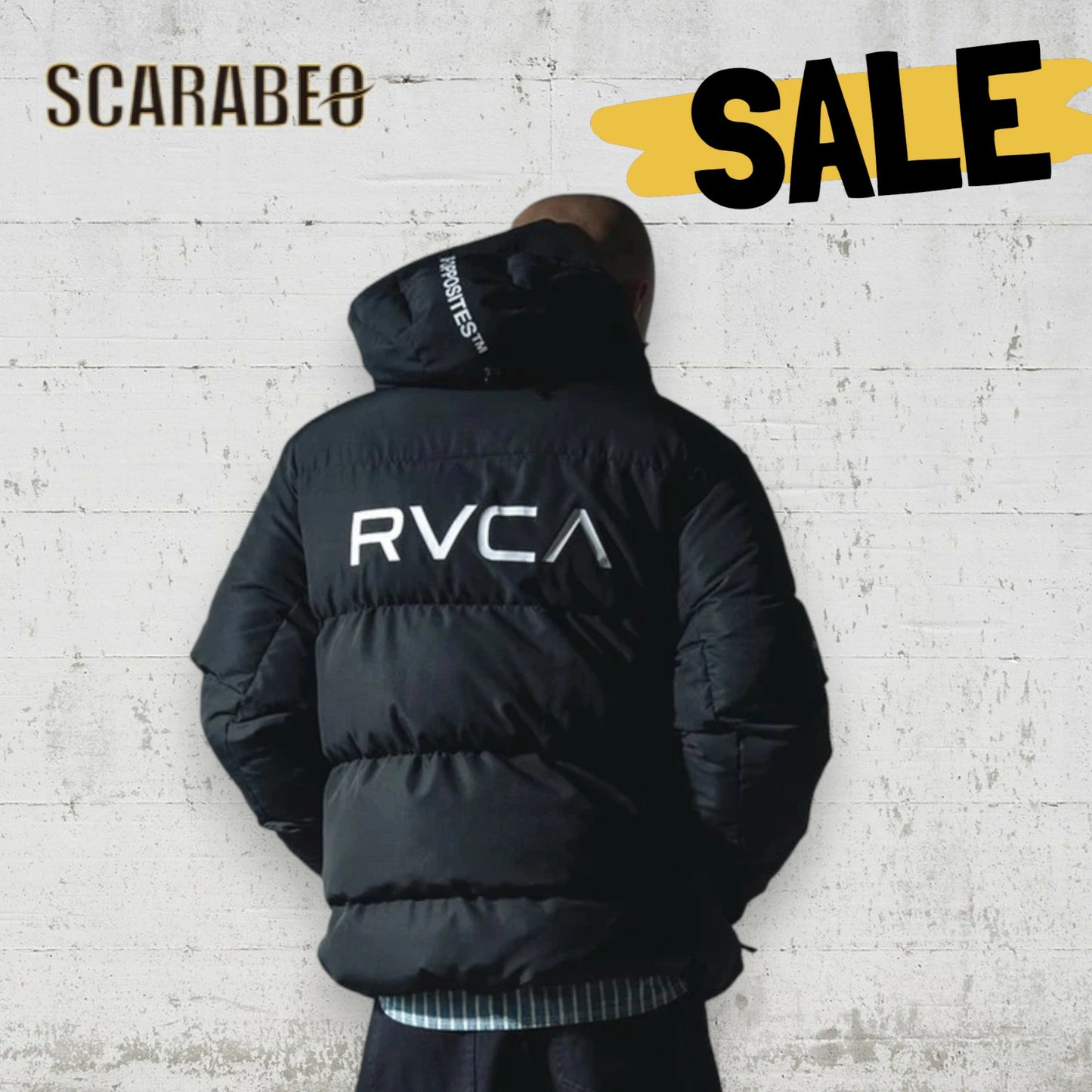 RVCA メンズ PUFFER JACKET パファー ジャケット 防寒 撥水 フード付き BLK 2024秋冬モデル be042767