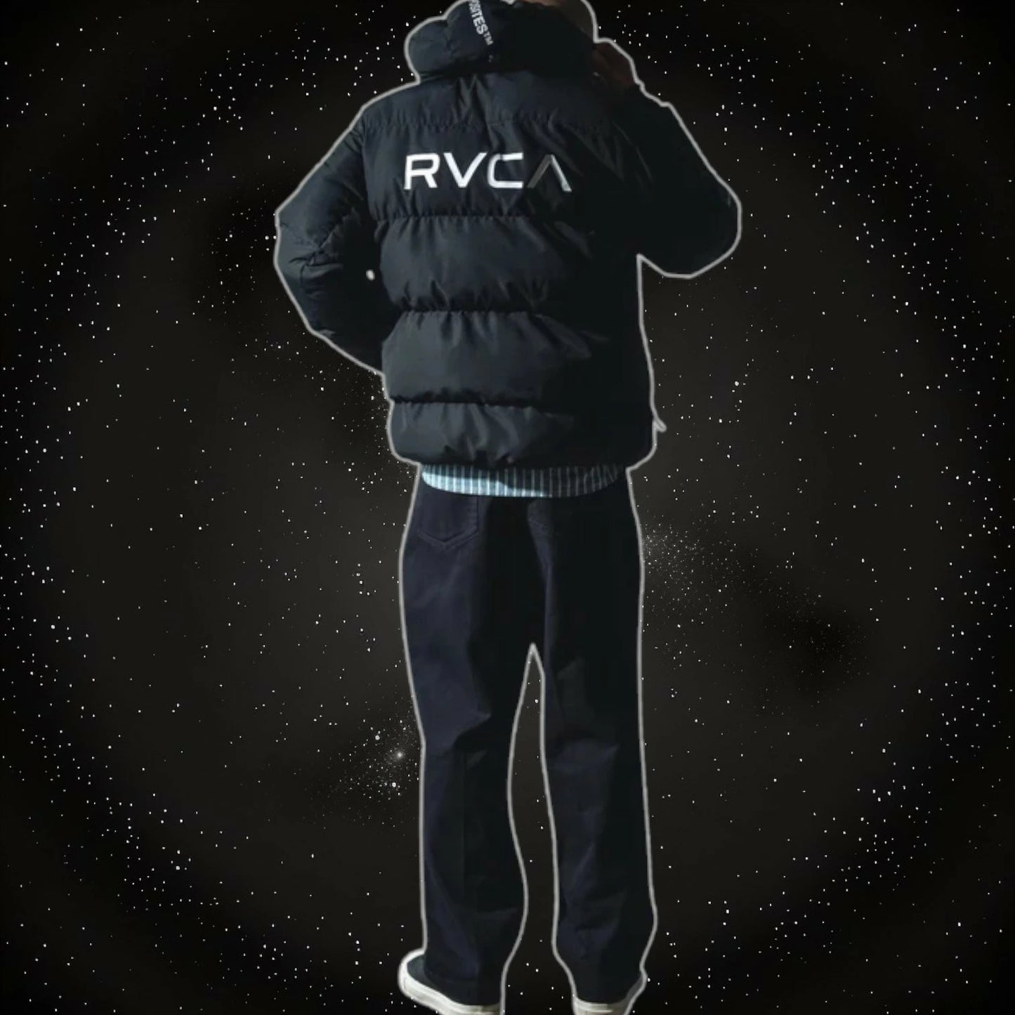 RVCA メンズ PUFFER JACKET パファー ジャケット 防寒 撥水 フード付き BLK 2024秋冬モデル be042767