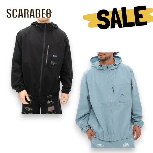 RVCA メンズ MATRIX JACKET ジャケット 撥水 UVカット フード付き トレイルランニング HAZ BLK 2024秋冬モデル be042775