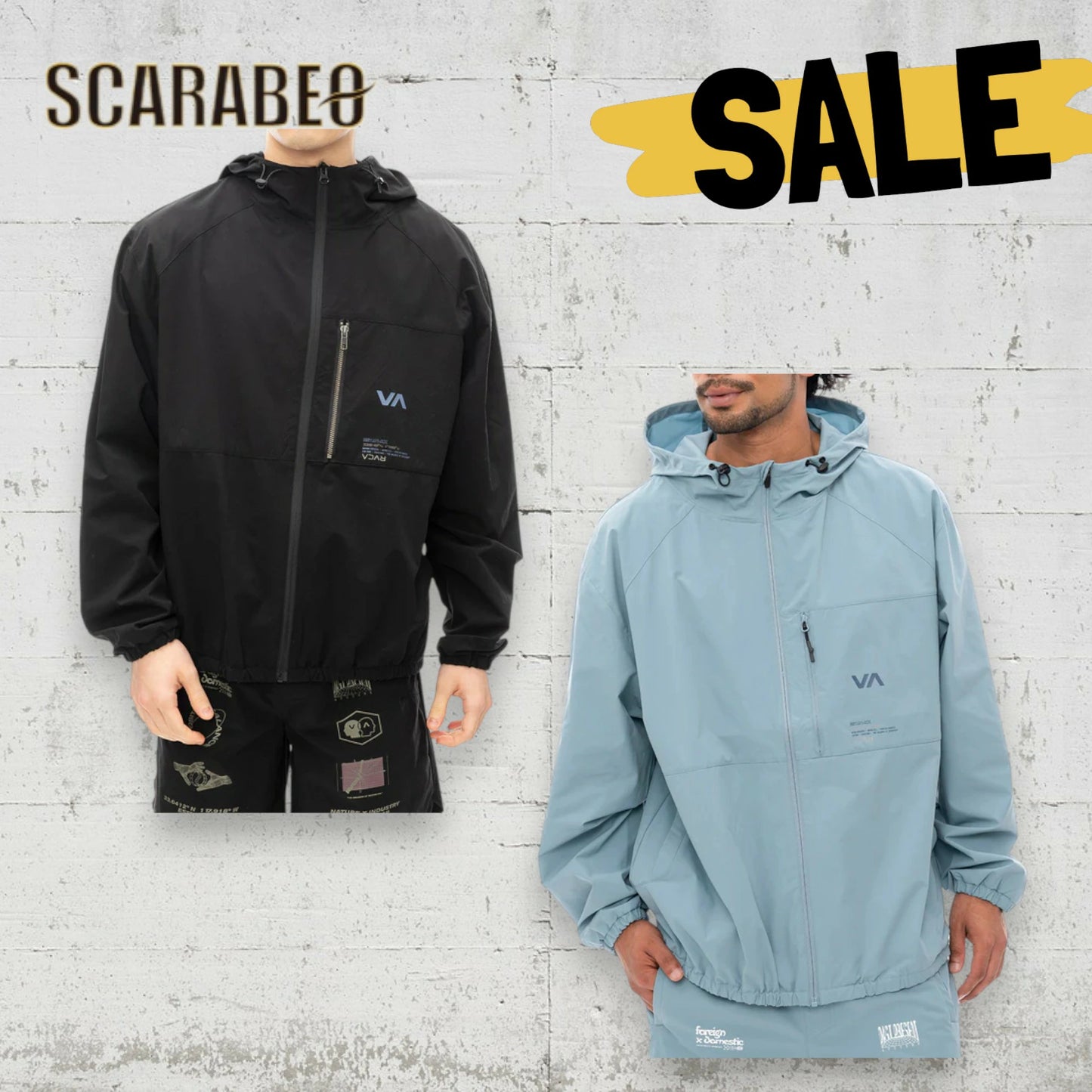 RVCA メンズ MATRIX JACKET ジャケット 撥水 UVカット フード付き トレイルランニング HAZ BLK 2024秋冬モデル be042775