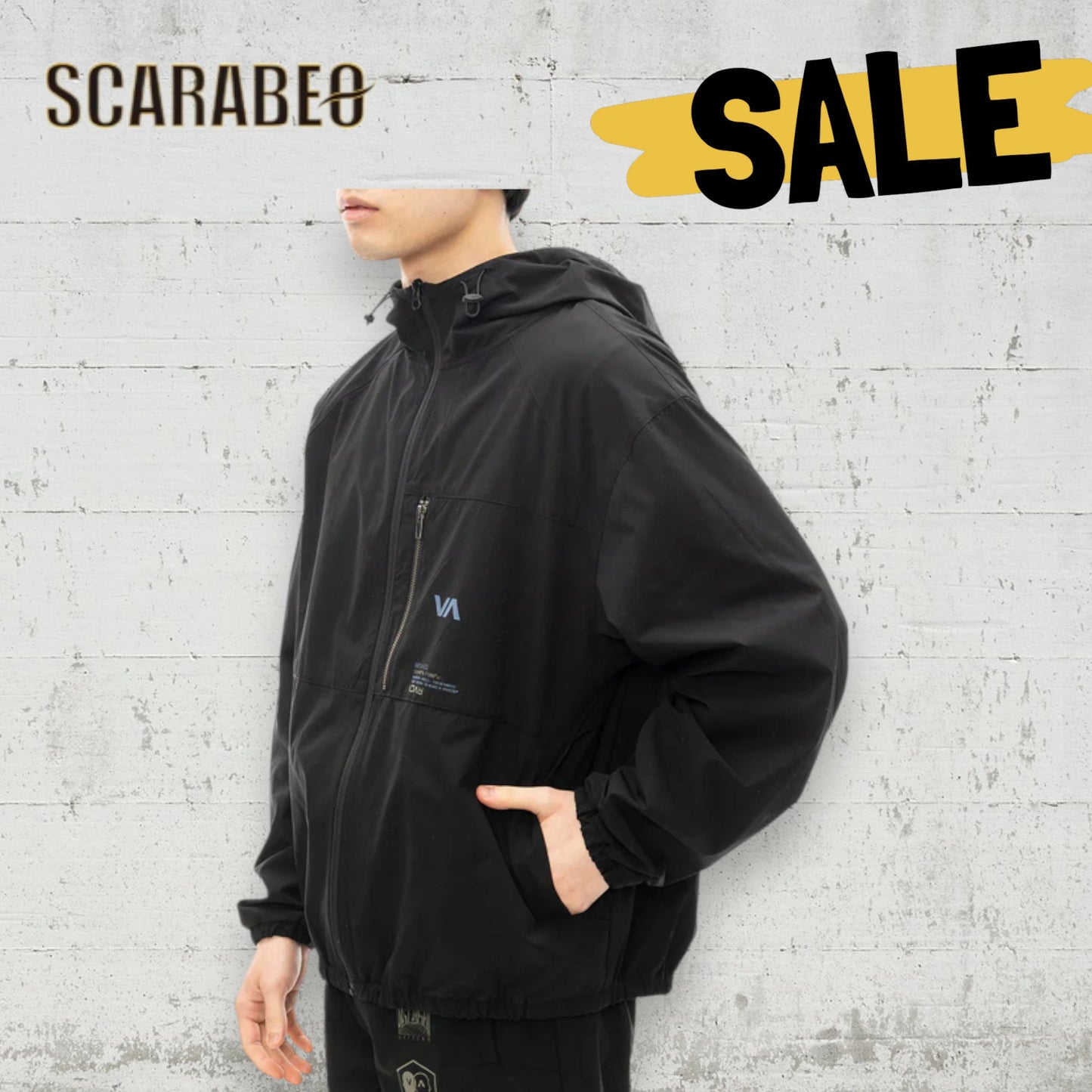 RVCA メンズ MATRIX JACKET ジャケット 撥水 UVカット フード付き トレイルランニング HAZ BLK 2024秋冬モデル be042775