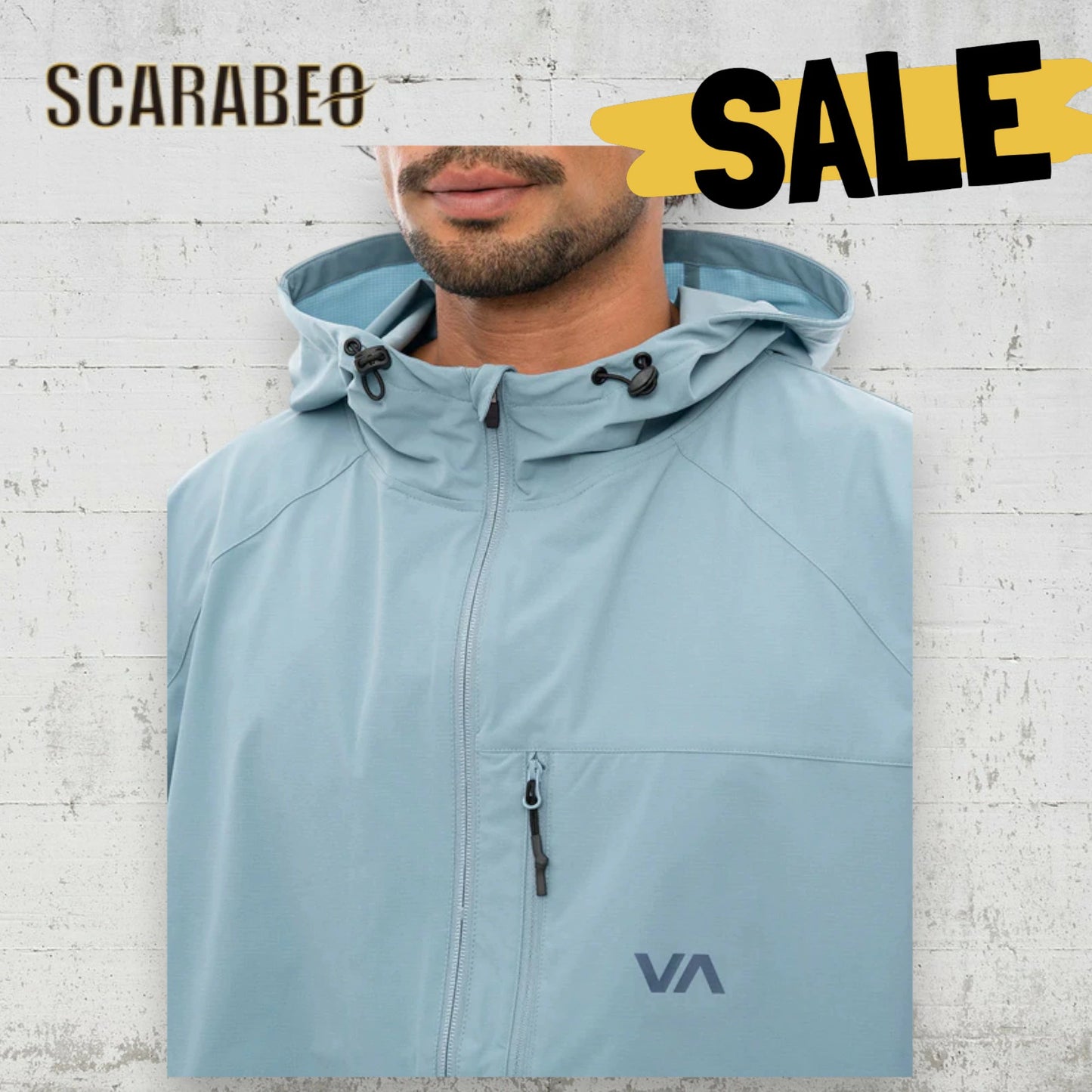 RVCA メンズ MATRIX JACKET ジャケット 撥水 UVカット フード付き トレイルランニング HAZ BLK 2024秋冬モデル be042775