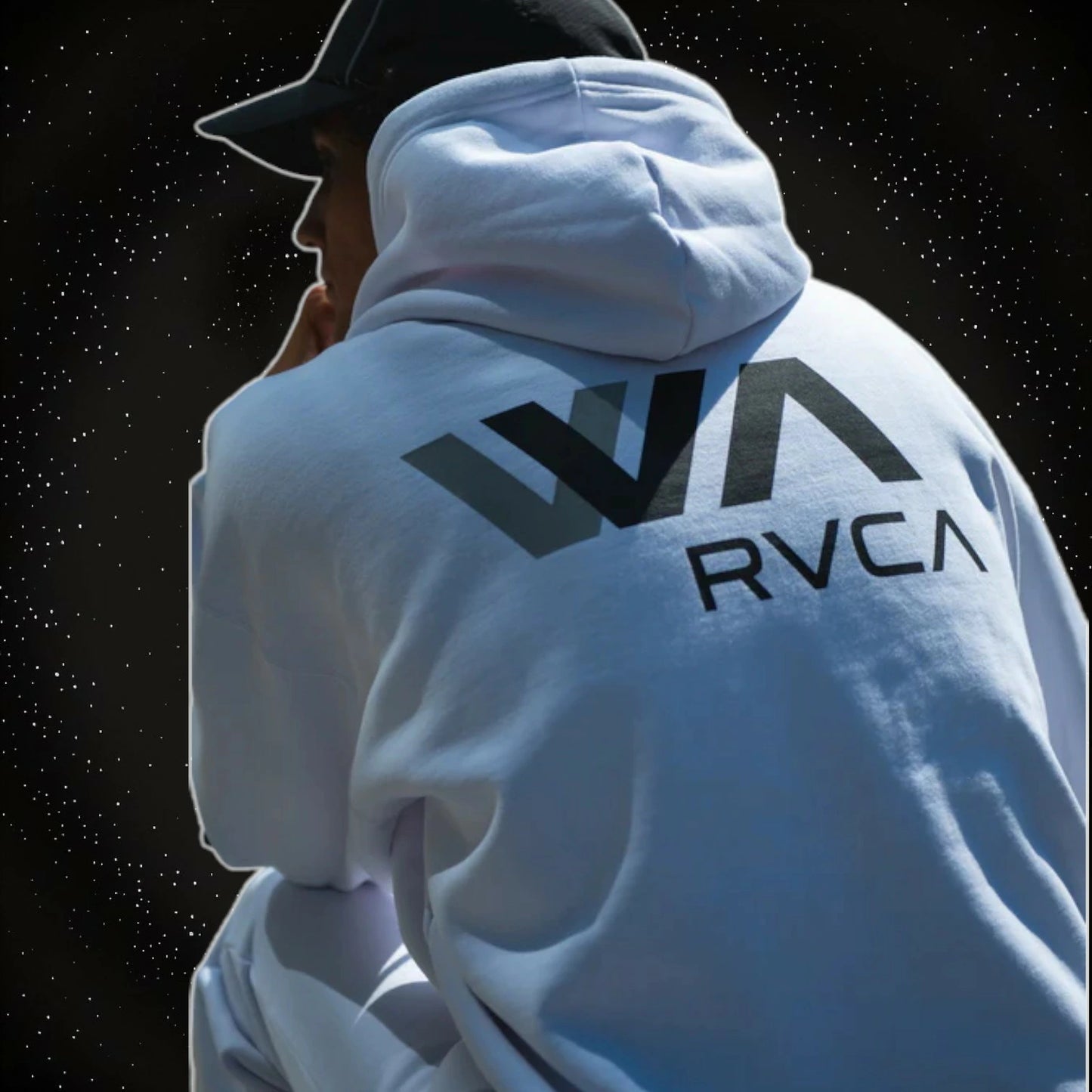 RVCA メンズ WIND AND SEA HOODIE パーカー プルオーバー コラボ オーバーサイズ BLK WHT 2024秋冬モデル be042p10