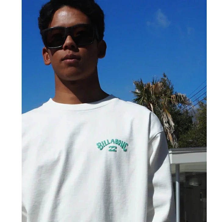 BILLABONG メンズ ARCH LOGO トレーナー スウェット プルオーバー オーバーフィット 2025秋冬モデル OFW bf012002