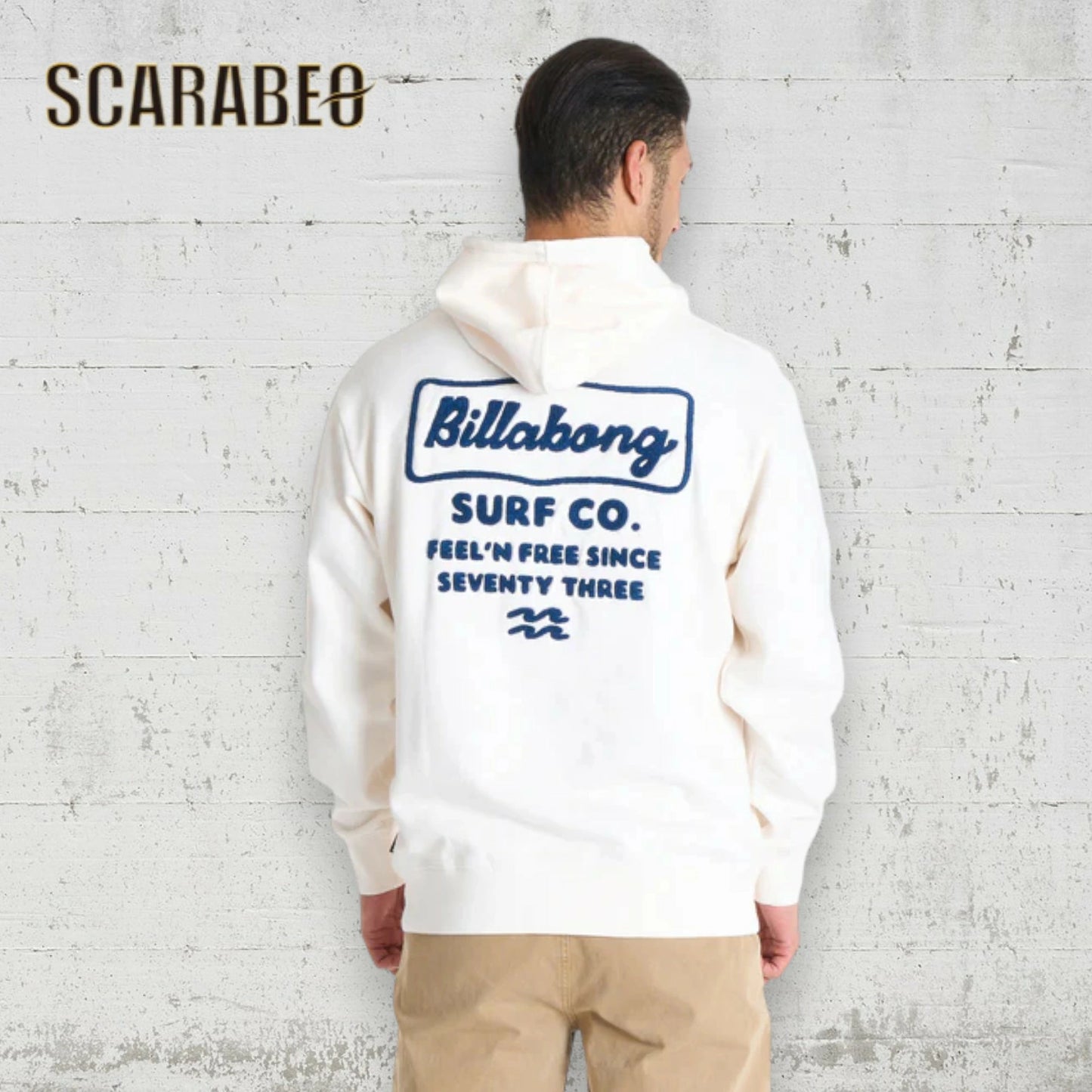 BILLABONG メンズ SIGN パーカー スウェット プルオーバー サガラ刺繍 ロゴ オーバーフィット CRM GRN SBK 2025秋冬モデル bf012007