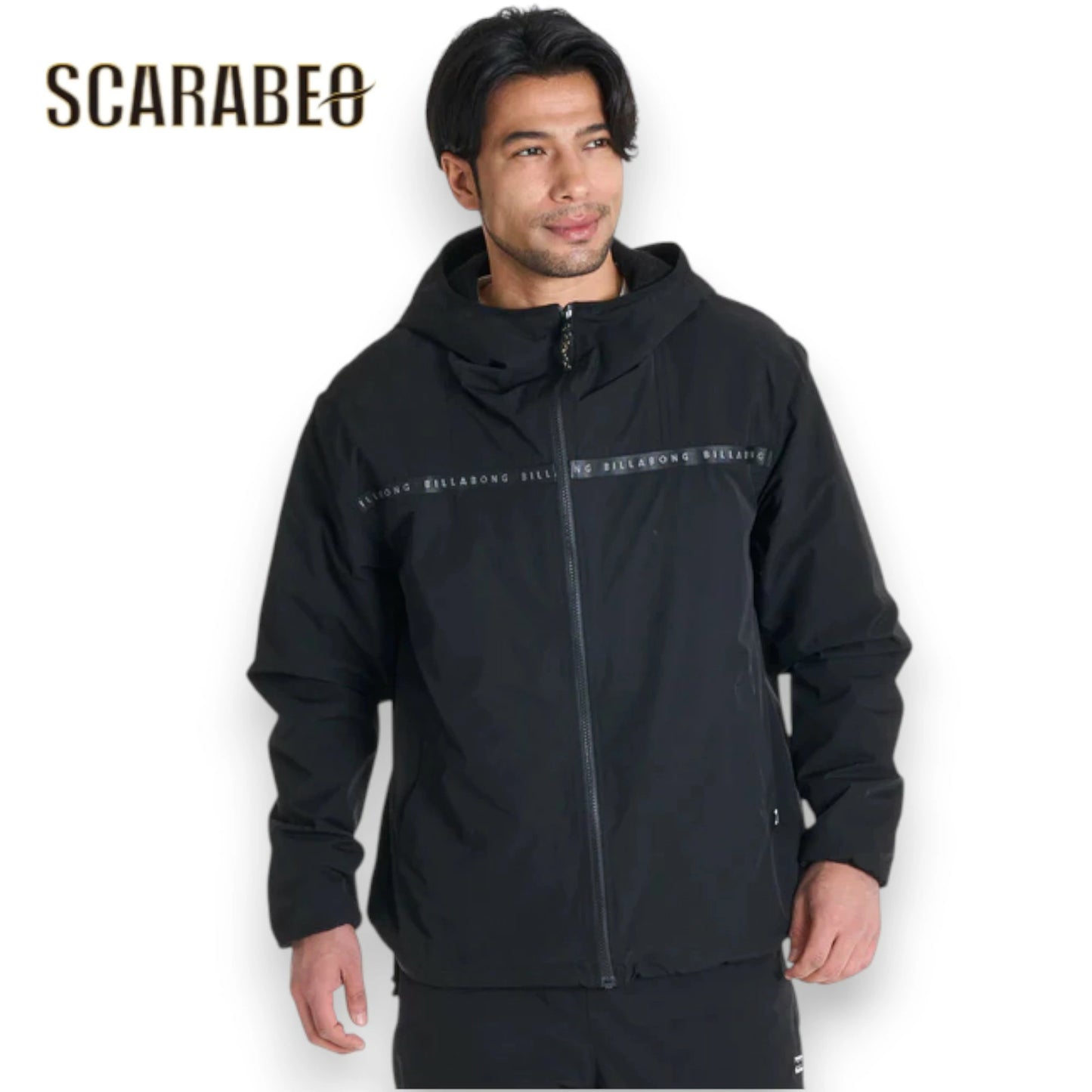 BILLABONG メンズ A/DIV. THERMO MESH ジャケット セットアップ対応 ジップアップパーカー 保温 通気 BLK 2025秋冬モデル BF012015