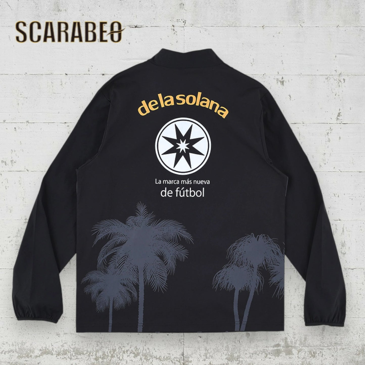 De la solana デラソラーナ 1/4ジップ ピステトップ DS25F43 メンズ トレーニング サッカー フットサル 昇華プリント 2025年秋冬モデル ds25f43