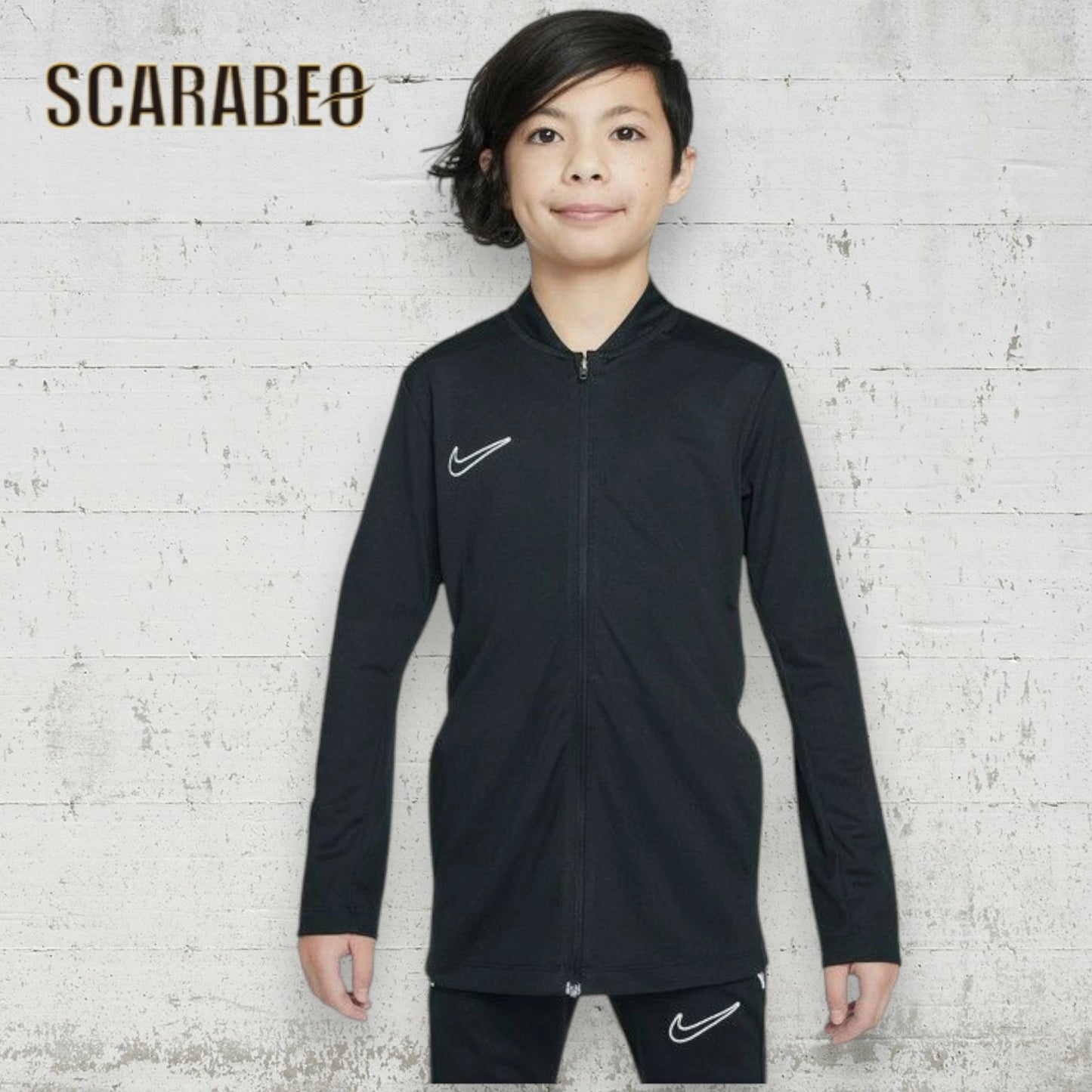 ナイキ アカデミー トラックスーツ ジュニア 上下セット NIKE YTH Dri-FIT Academy サッカー フットサル トレーニングウェア HJ3715-010 ブラック×ホワイト hj3715-010