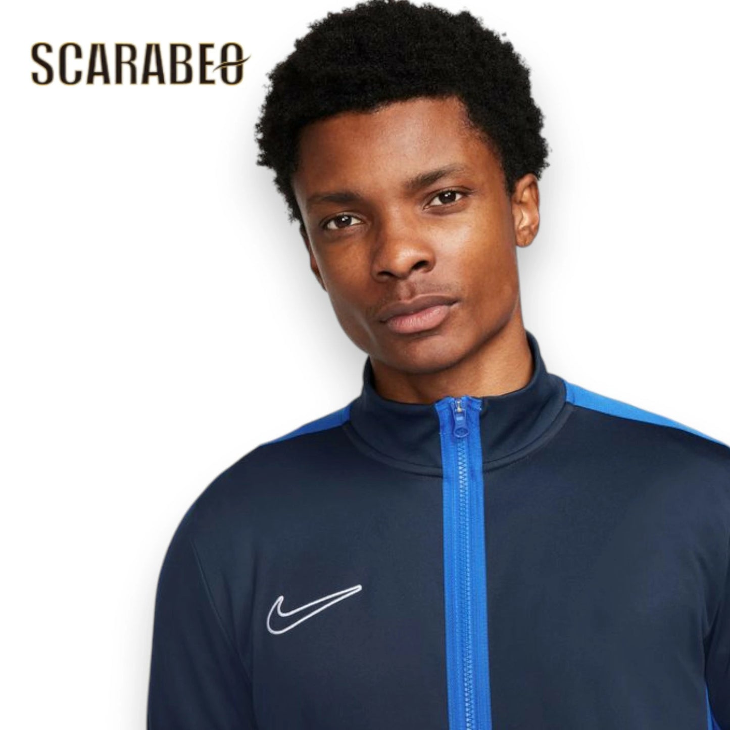 ナイキ メンズ サッカーウェア DF アカデミー トラックジャケット ピステトップ DR1681-451 NV/オブシディアン/ロイヤルブルー/ホワイト NIKE Dri-FIT フルジップ ジャージ 吸汗速乾 dr1681-451