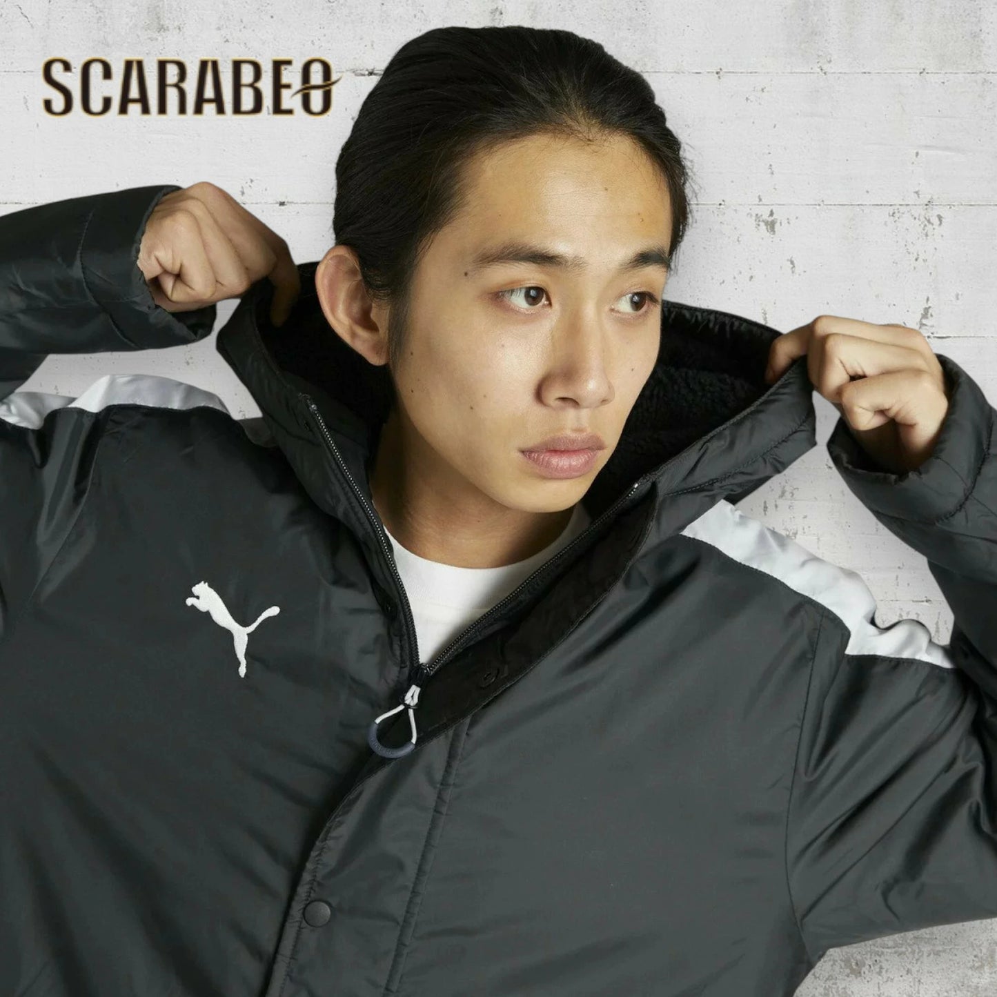 プーマ PUMA TT ESS PRO ロングボアコート ベンチコート メンズ レディース 防寒 アウター フルジップ ロング丈 ブラック ホワイト 654983 654983-01