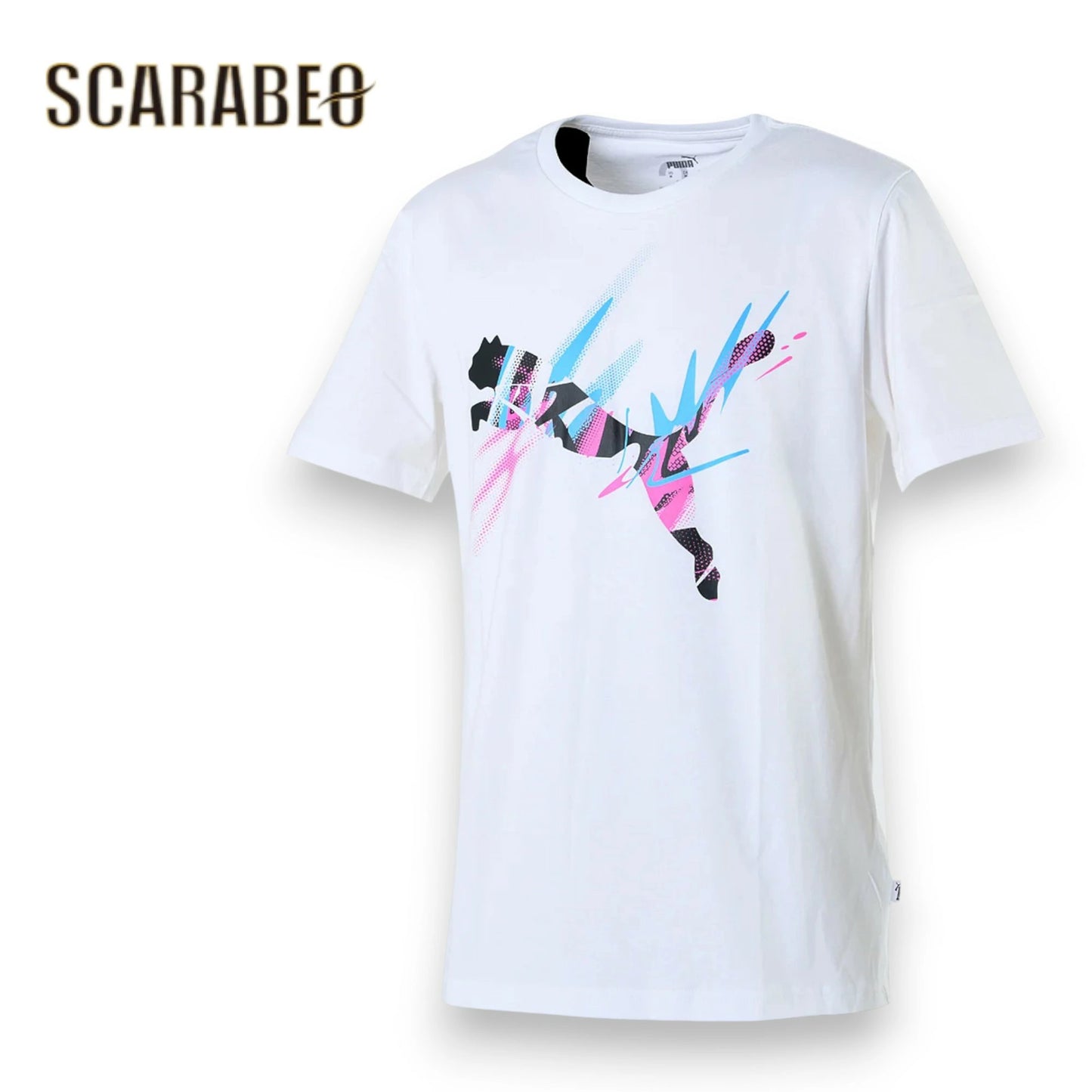 PUMA ネイマール NEYMAR JR CREATIVITY ロゴ Tシャツ メンズ 半袖 ホワイト サッカー フットウェアコーデ 605558-05