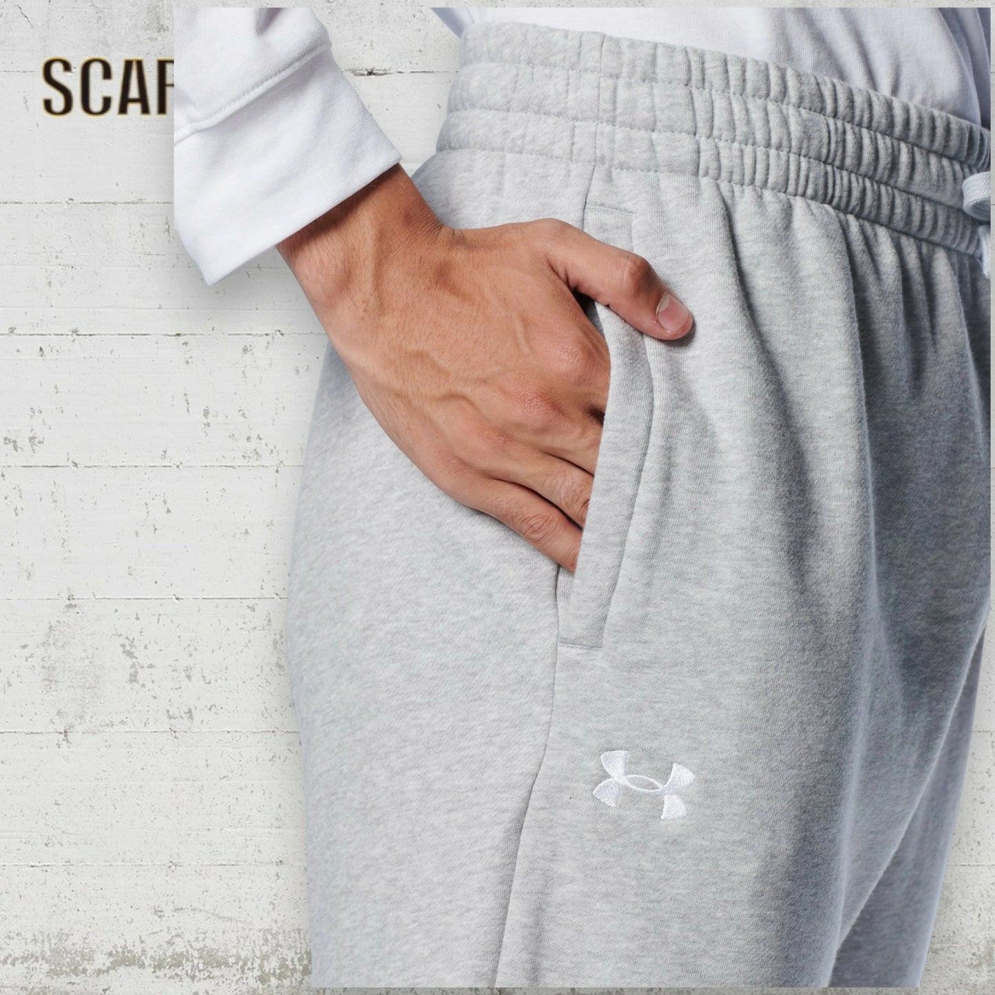 UNDER ARMOUR アンダーアーマー UA ライバル フリース ジョガーパンツ スウェット 裏起毛 メンズ 1379774 トレーニング 吸汗速乾 防寒 Black/White Mod Gray Light Heather 1379774