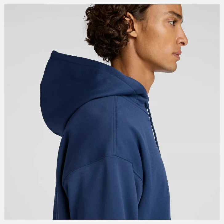 ニューバランス New Balance Double Knit Hoodie Jacket メンズ ダブルニット フーディ ジャケット スウェット パーカー 保温 リサイクルポリエステル NB NAVY AMJ53174-nny