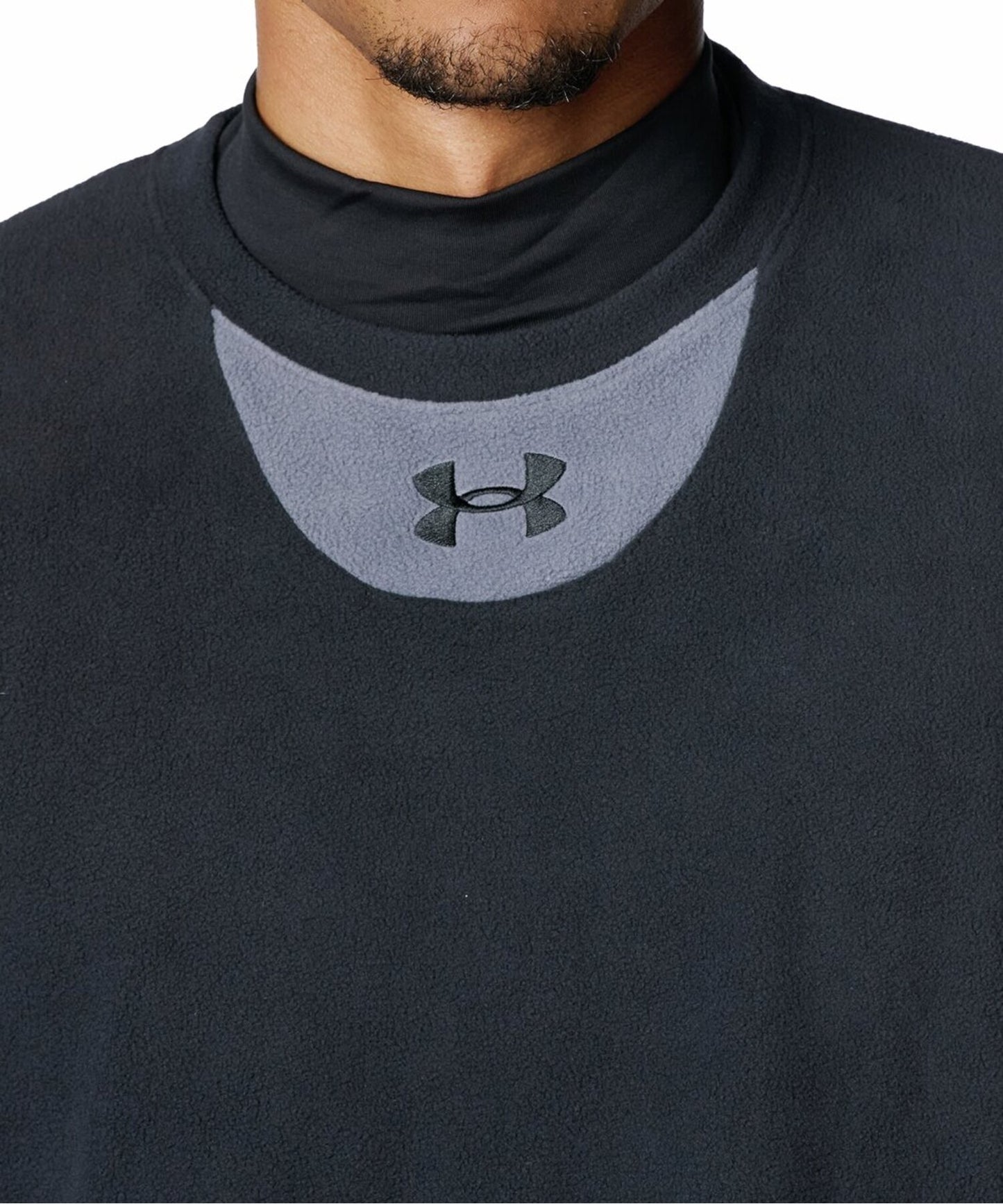 アンダーアーマー UNDER ARMOUR UA マイクロフリース クルー ベースボール メンズ 長袖 トレーナー フリース 6007969 秋冬 保温 ストレッチ ルーズフィット 野球 ブラック ネイビー トレーニングウェア スポーツウェア
