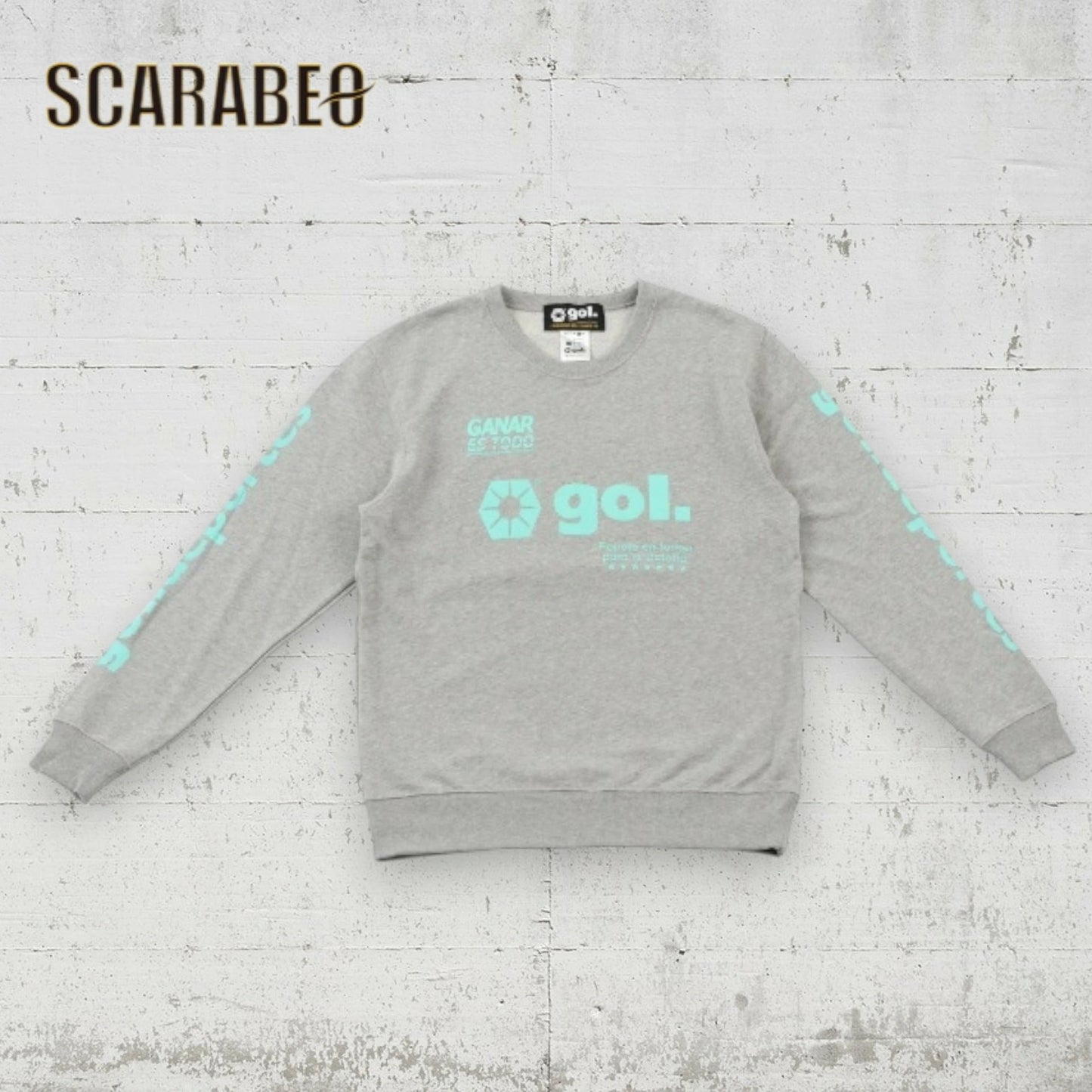 gol.(ゴル) ジュニア スウェットシャツ LOGOS G593-018J トレーナー 子供服 スポーツ カジュアル サッカー フットサル 3シーズン対応 クルーネック 裏毛 トップス