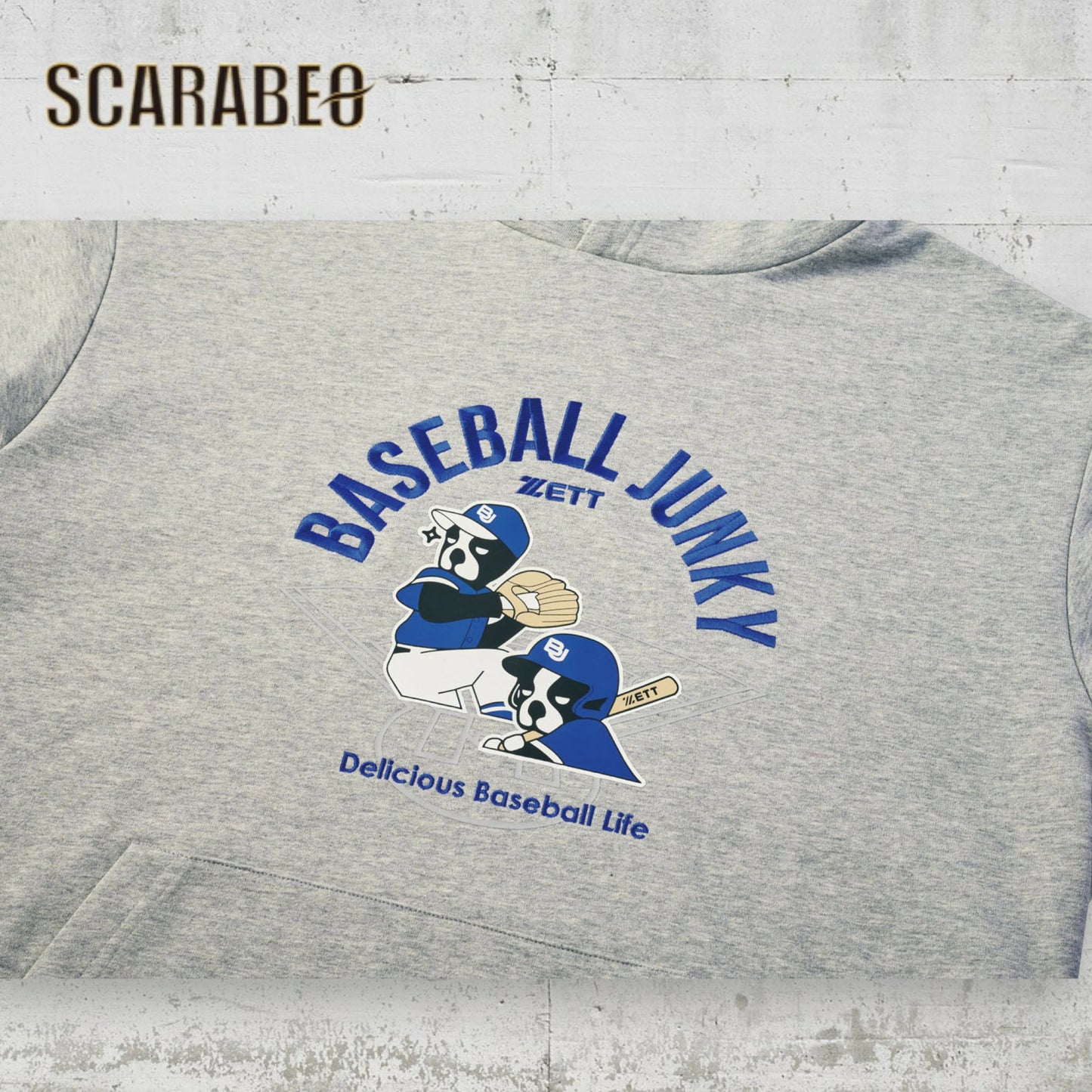 ZETT BBジャンキー スウェットパーカー BOS65002 メンズ 裏起毛 トレーナー フーディ スポーツ カジュアル ブラック ネイビー グレー bos65002