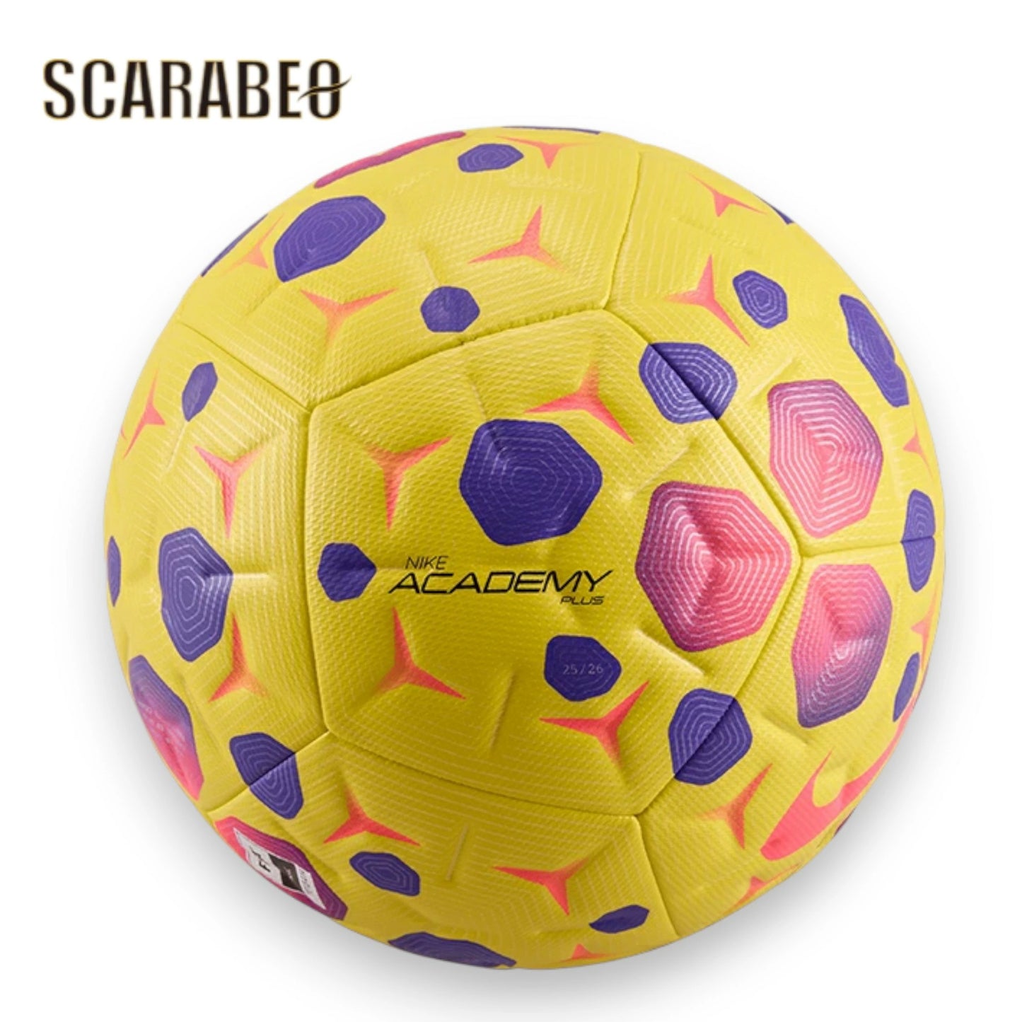 ナイキ NIKE アカデミー プラス 4号球 サッカーボール イエロー×パープル×ピンク ジュニア 練習用 試合用 小学生 フットボール OmniSculpt hv4392-710