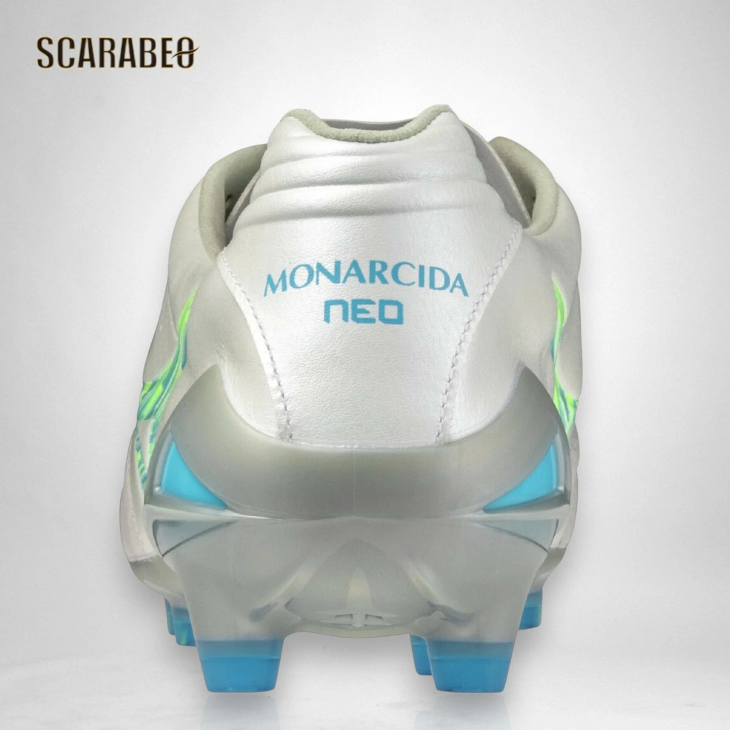 【予約販売】ミズノ MIZUNO モナルシーダNEO III ELITE サッカースパイク ユニセックス 天然皮革 マイクロファイバー 軽量 柔軟 素足感覚 Engineered Fit Last NEO ホワイト×サックス p1ga262025