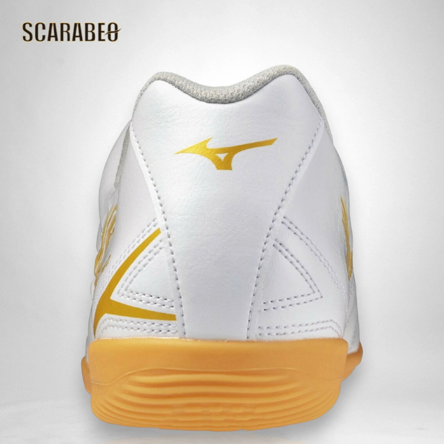 【予約販売】ミズノ MIZUNO モナルシーダ NEO III SELECT IN ホワイト×ゴールド フットサルシューズ インドア 屋内 ワイドフィット ゼログライドライト 3E エントリーモデル p1gf262550