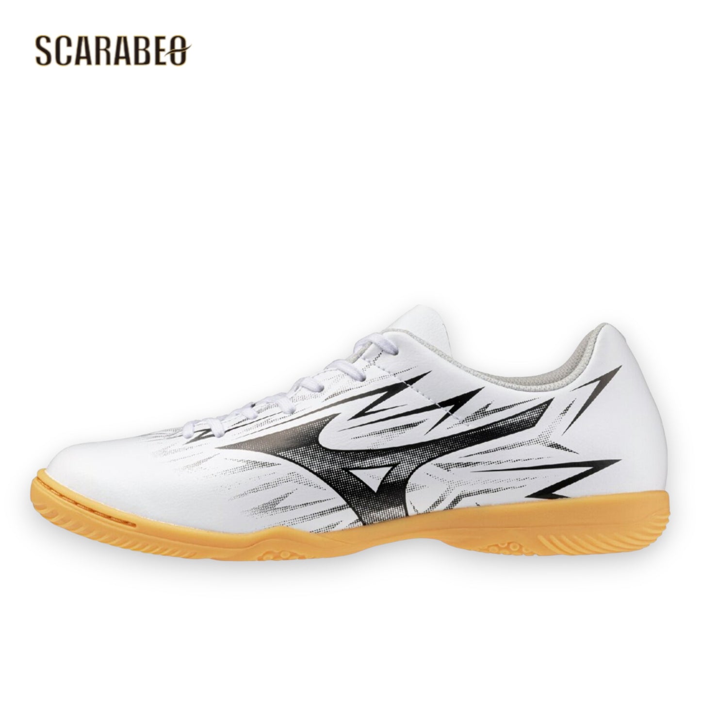 ミズノ MIZUNO モナルシーダ NEO 3 CLUB IN ホワイト×ブラック フットサルシューズ インドア メンズ レディース ワイドフィット ソフト人工皮革 ノンステッチ 25AW エントリーモデル p1gf262709