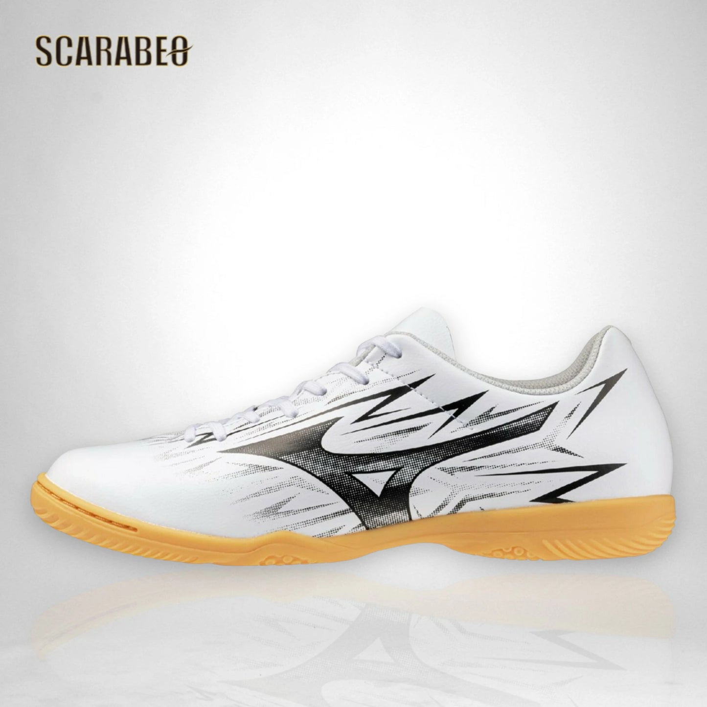 【予約販売】ミズノ MIZUNO モナルシーダ NEO 3 CLUB IN ホワイト×ブラック フットサルシューズ インドア メンズ レディース ワイドフィット ソフト人工皮革 ノンステッチ 25AW エントリーモデル p1gf262709