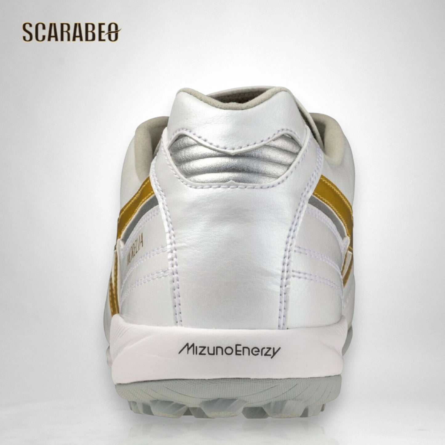 【予約販売】ミズノ モレリア SALA JAPAN TF ホワイト×ゴールド フットサルシューズ ターフコート用 天然皮革 カンガルーレザー ユニセックス q1gb260250