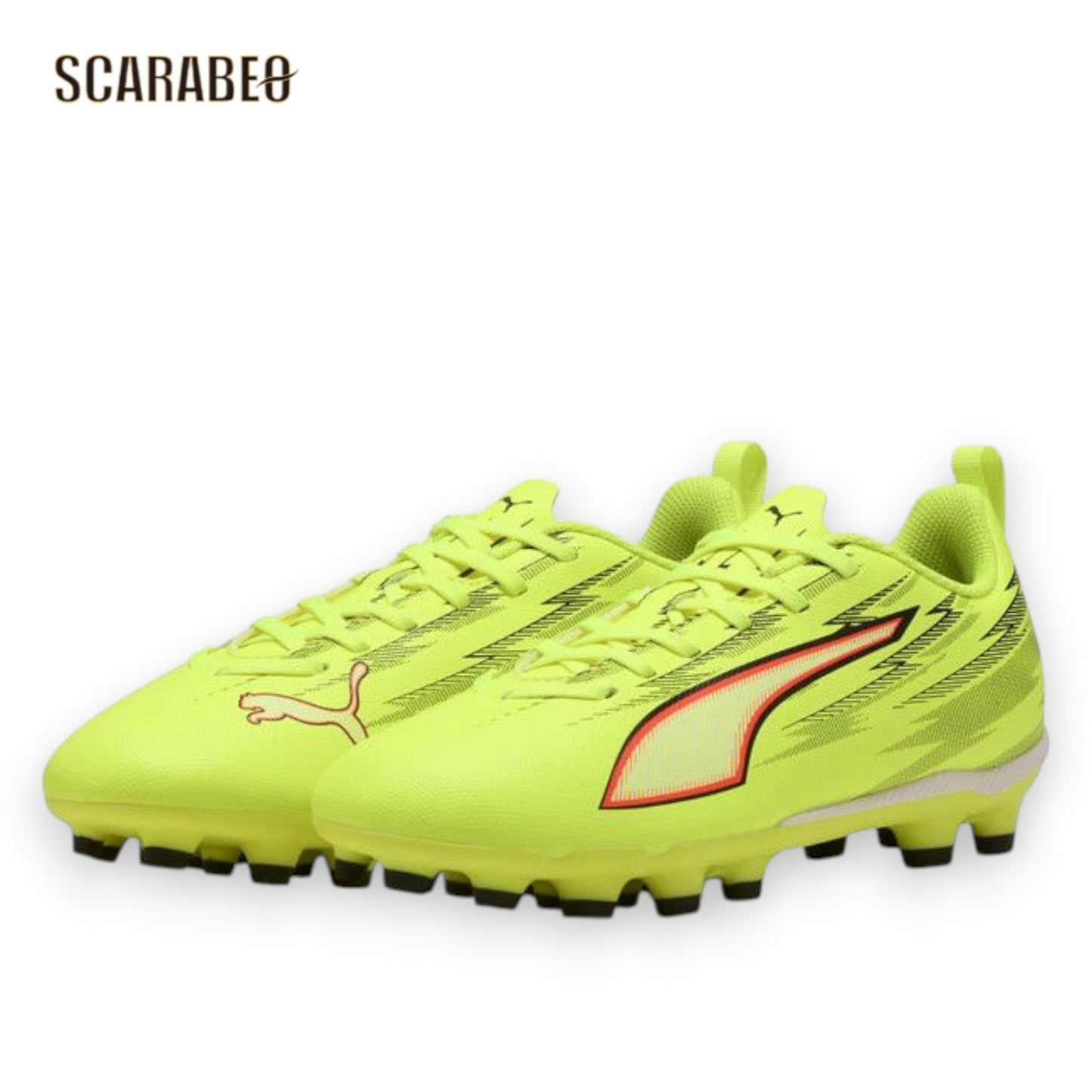 PUMA プーマ ウルトラ 6 プレイ HG/AG+MID JR 108982 01 ジュニア サッカースパイク UNLEASHED PACK 土 人工芝対応 ミッドカット 108982-01