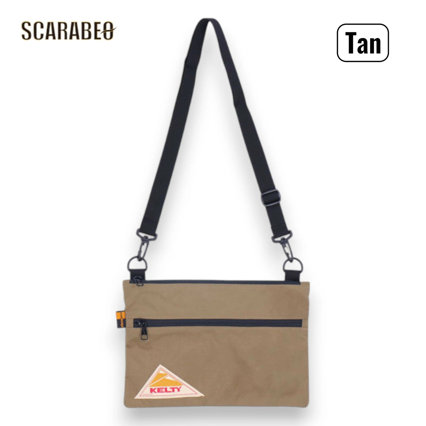 KELTY ケルティ VINTAGE FLAT POUCH SM ヴィンテージ フラットポーチ サコッシュ風 コーデュラナイロン 32592214