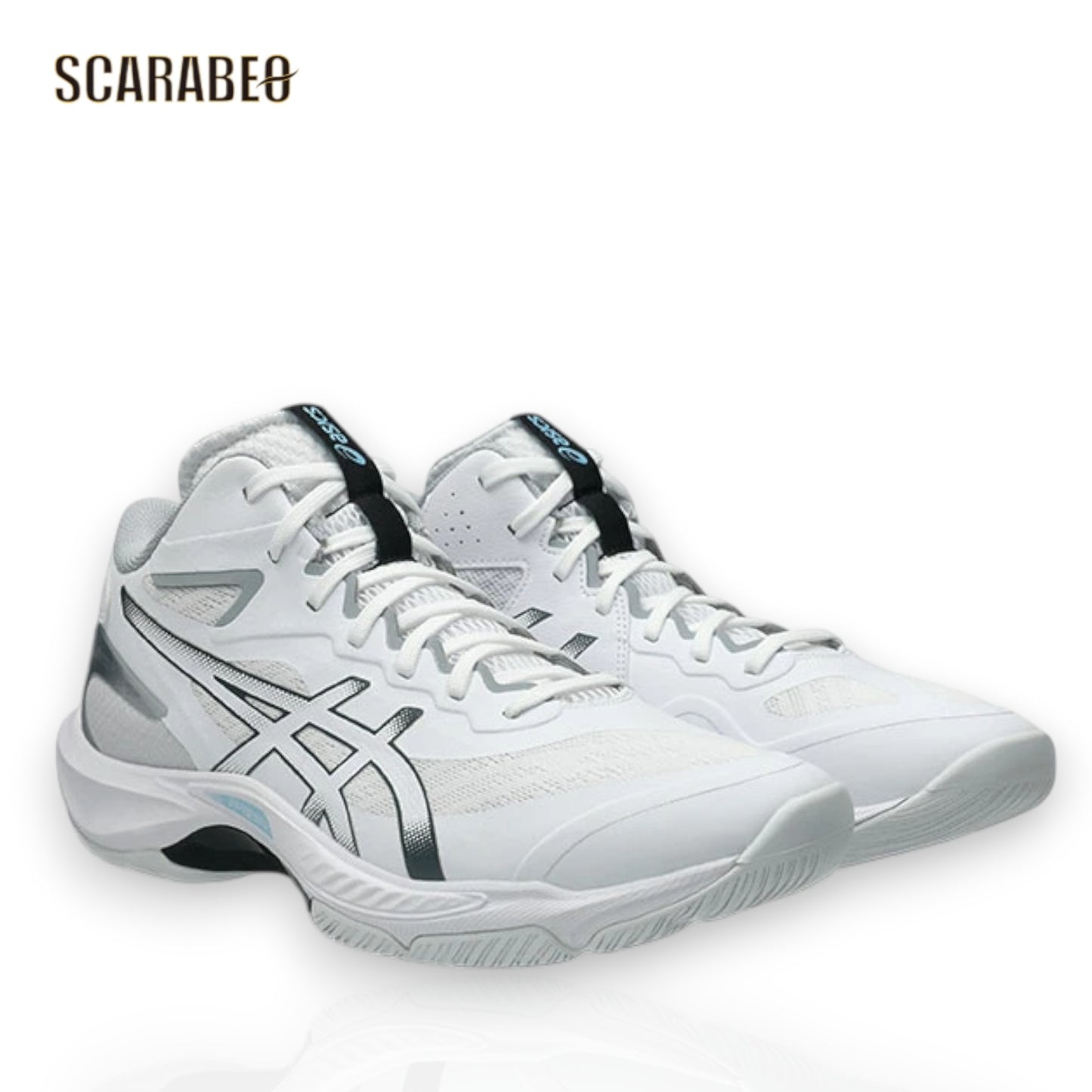 asics アシックス V-SWIFT FF MT 5 1053A072.100 バレーボールシューズ ミッドカット インドア ホワイト キャリアグレー FF BLAST PLUS STANDARD 1053a072-100