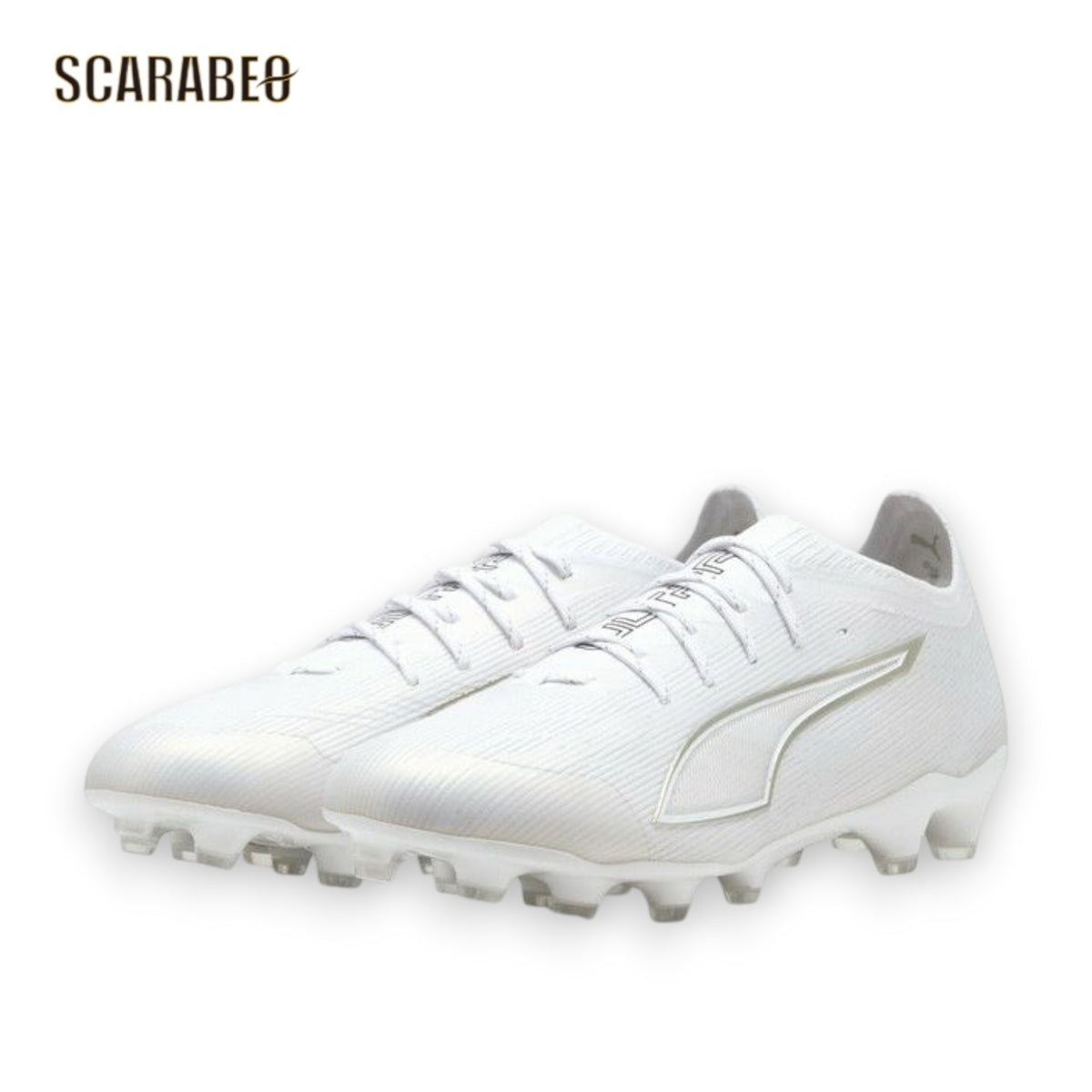 PUMA プーマ ウルトラ 6 アルティメット HG/AG 108998-04 サッカースパイク メンズ WHITE PACK 土 人工芝 天然芝対応 ホワイト ゴールド 26SS 108998-04