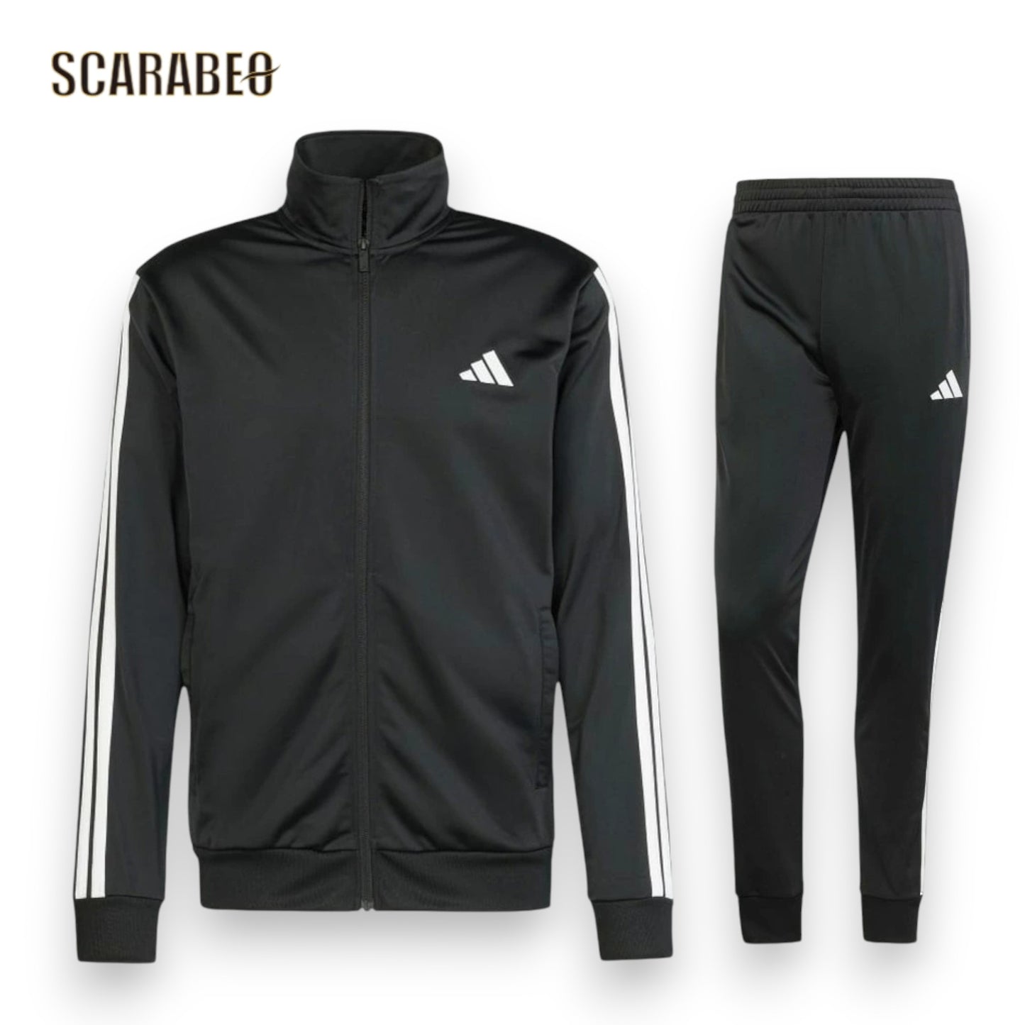 アディダス ベーシック スリーストライプス トリコット トラックスーツ adidas KSG43 メンズ セットアップ 裏起毛 トレーニング ランニング ksg43