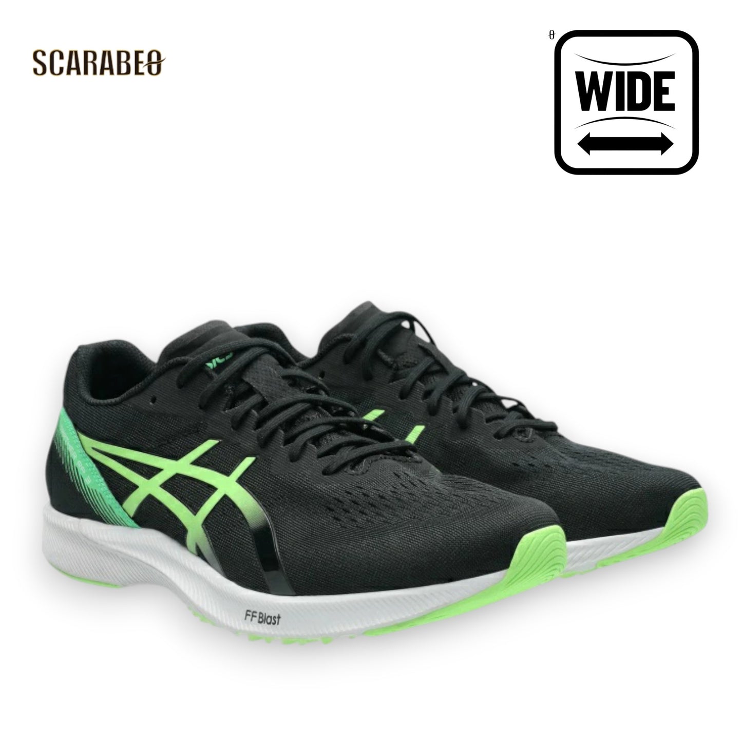 アシックス asics TARTHER RP 3 WIDE ターサー RP3 ワイド メンズ ランニングシューズ レーシング トレーニング スピード練習 テンポラン 幅広 ブラック 1011b466-003
