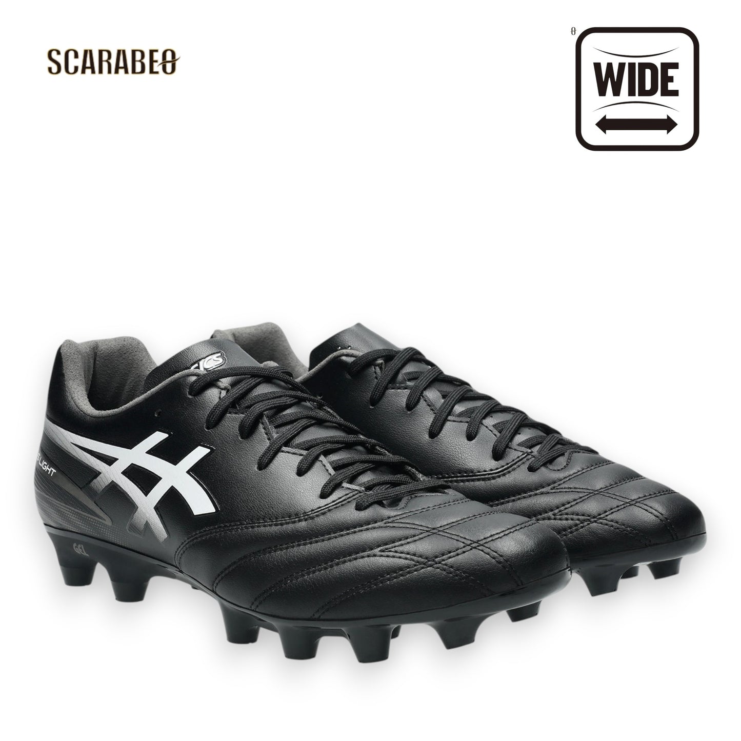 アシックス asics DS LIGHT ADVANCE サッカースパイク ブラック ホワイト オールコート対応 ディーエスライト アドバンス 1103a125-001