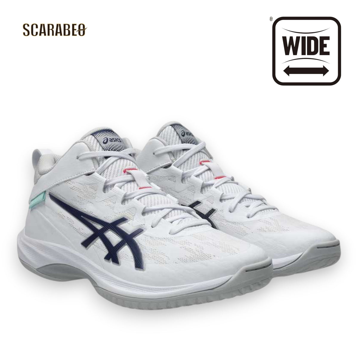 アシックス ASICS GELHOOP V17 EXTRA WIDE White/Blue Expanse ゲルフープV17 エキストラワイド バスケットシューズ 4E相当 幅広 1063a097-104