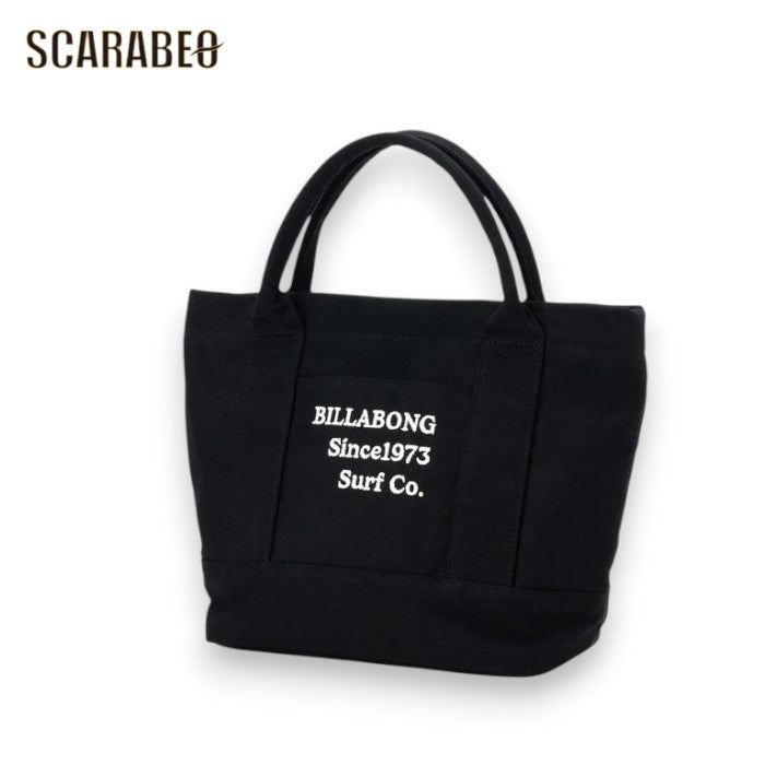 BILLABONG ビラボン レディース ミニトートバッグ COTTON CANVAS MINI TOTE BAG キャンバスバッグ コットン ゴルフ BLK ブラック bg013920