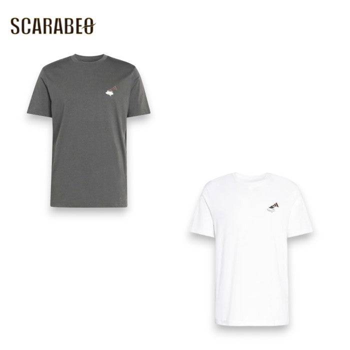 adidas アディダス メンズ グラフィックTシャツ コーヒー カフェ チーズケーキ BW530 半袖Tシャツ カジュアル 綿100% プリントTシャツ bw530