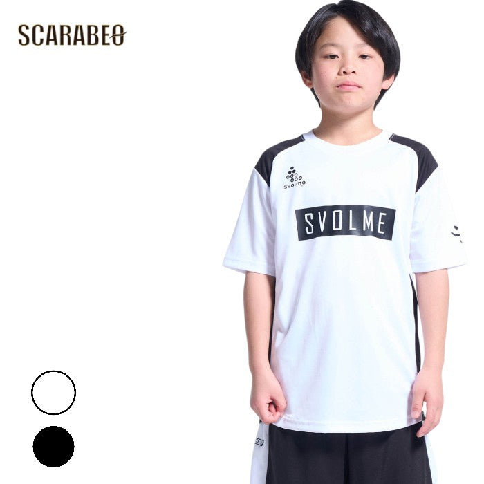 SVOLME スボルメ ジュニア プラクティスシャツ 切替TRトップ キッズ サッカー フットサル トレーニングウェア 吸汗速乾 UVカット 2026SS 1261-57000