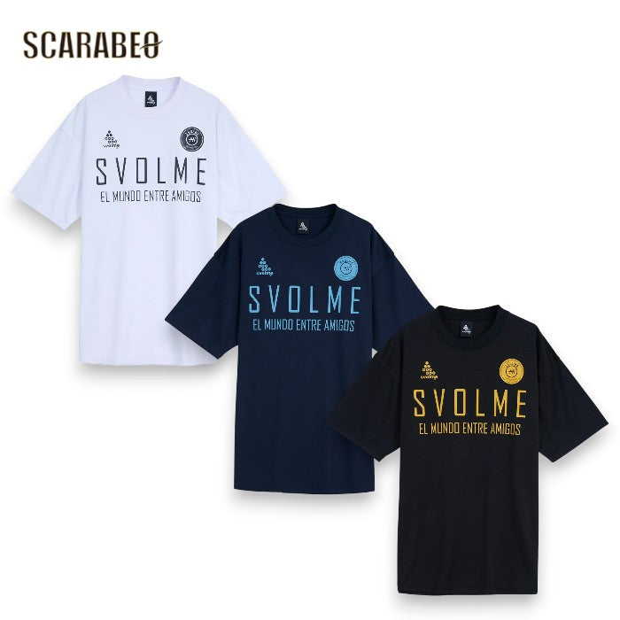 SVOLME スボルメ ロゴプラT 半袖 Tシャツ ユニセックス サッカー フットサル トレーニングウェア メンズ レディース ドライ 吸汗速乾 練習着 スポーツウェア 1261-53100