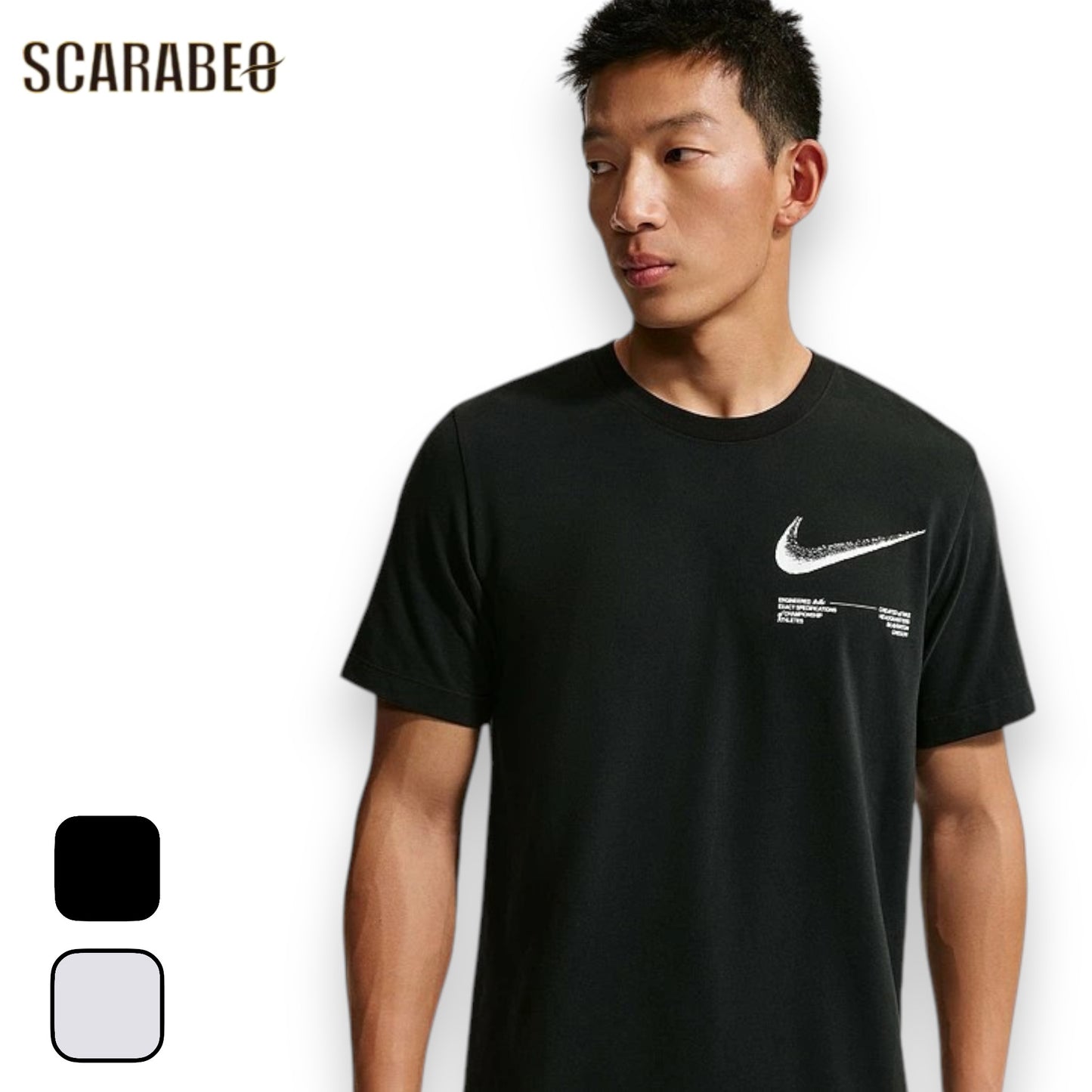 Nike ナイキ Dri-FIT 半袖 Tシャツ DF STD HBR S/S メンズ スポーツウェア トレーニング ジム ランニング 速乾 吸汗 カジュアル ブラック ホワイト ih1970