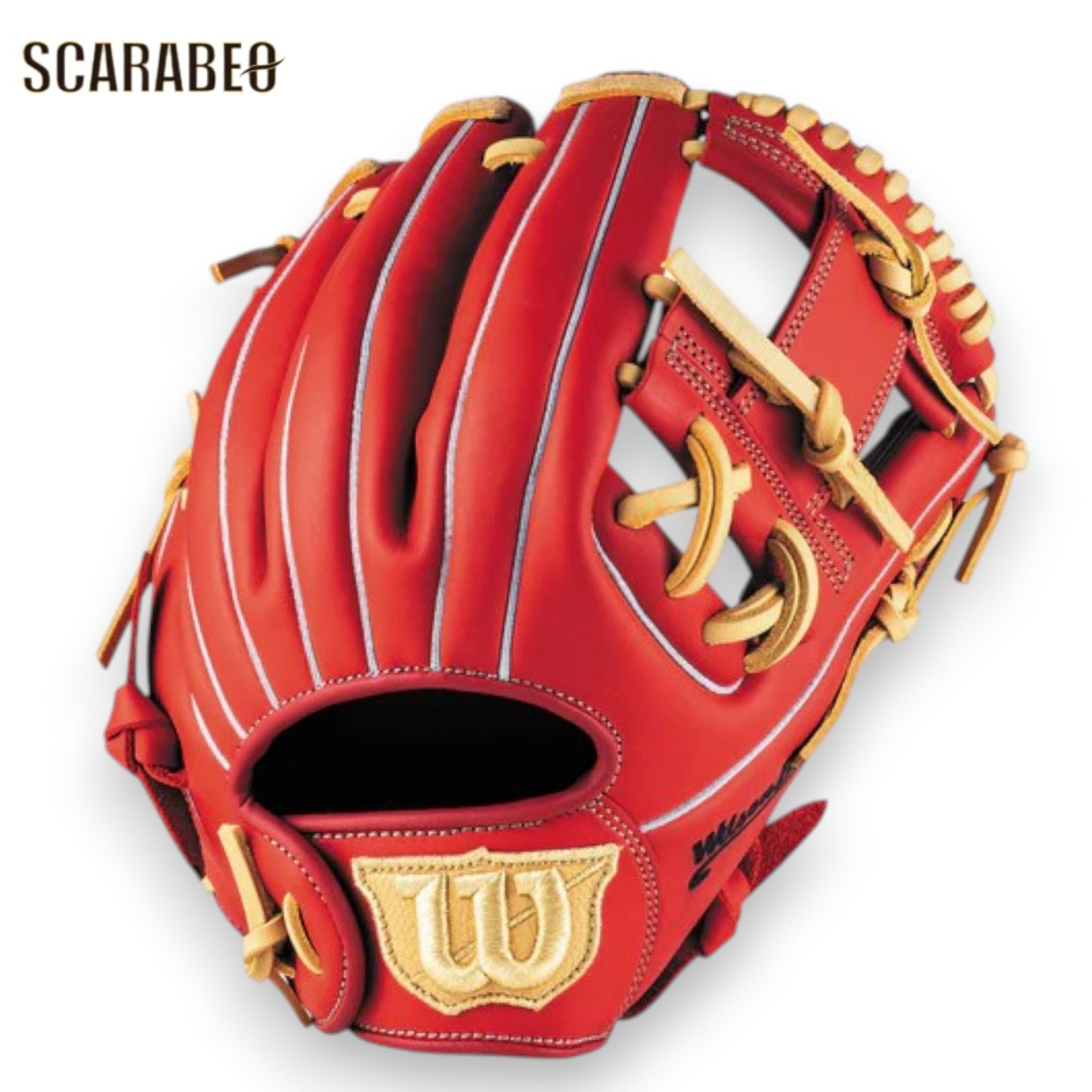 Wilson ウイルソン ソフトボール グラブ Bear DUAL M レッド デュアル 小指2本入れ推奨 親指パッド グローブ ソフトボール用 初心者向け 即使用可能 wbw104509