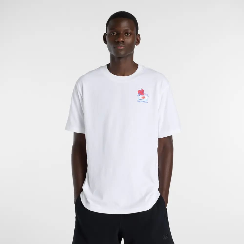 New Balance ニューバランス ロブスターロールTシャツ メンズ 半袖Tシャツ カジュアル スポーツ コットン リラックスフィット mt61y1f6-wt
