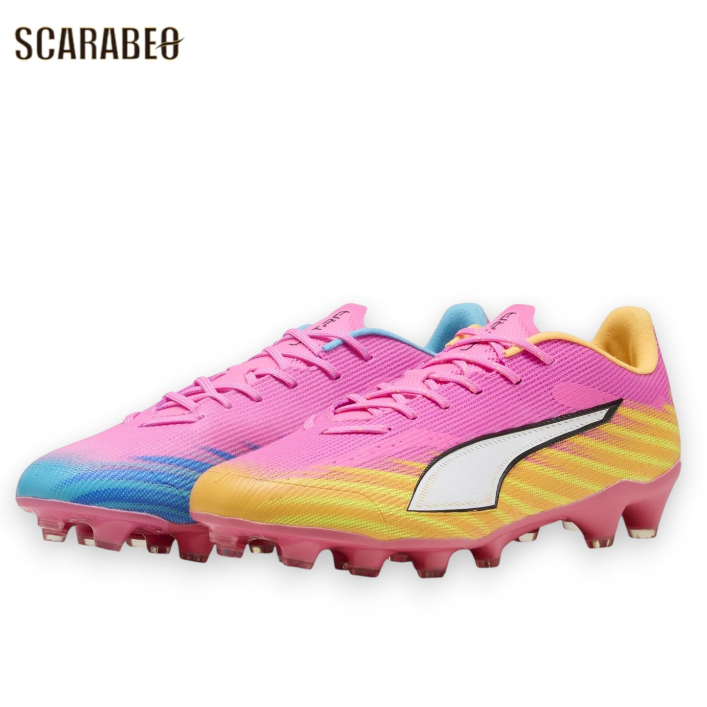 【5月28日発売】PUMA プーマ ウルトラ 6 プロ HG/AG SHOWTIME PACK サッカースパイク 土 人工芝 天然芝対応 ポイズンピンク 108994-05
