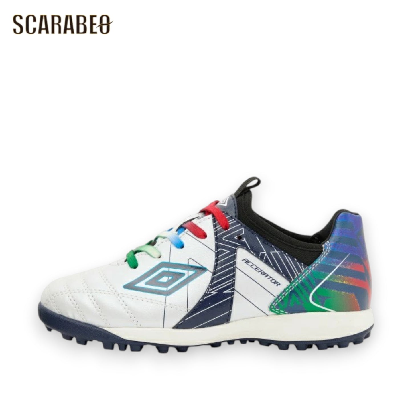 アンブロ ジュニア アクセレイター TR JR WIDE RK ホワイト×ネイビー UMBRO トレーニングシューズ キッズ ワイド サッカーシューズ 子供用 uf6scst2j