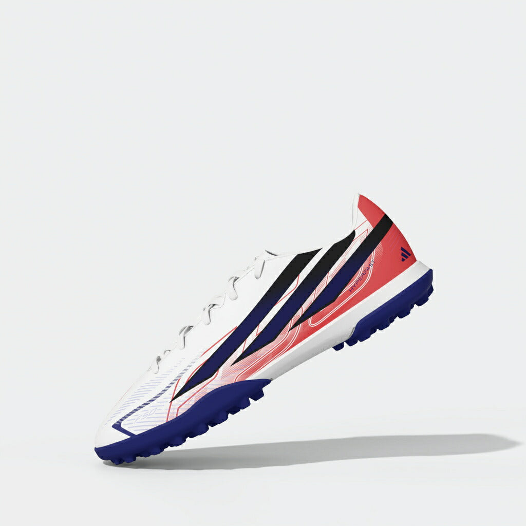 アディダス F50 HYPERFAST CLUB TF J KK1368 adidas ジュニア トレーニングシューズ サッカー ターフ ホワイト ソーラーパープル ソーラーターボ キッズ kk1368